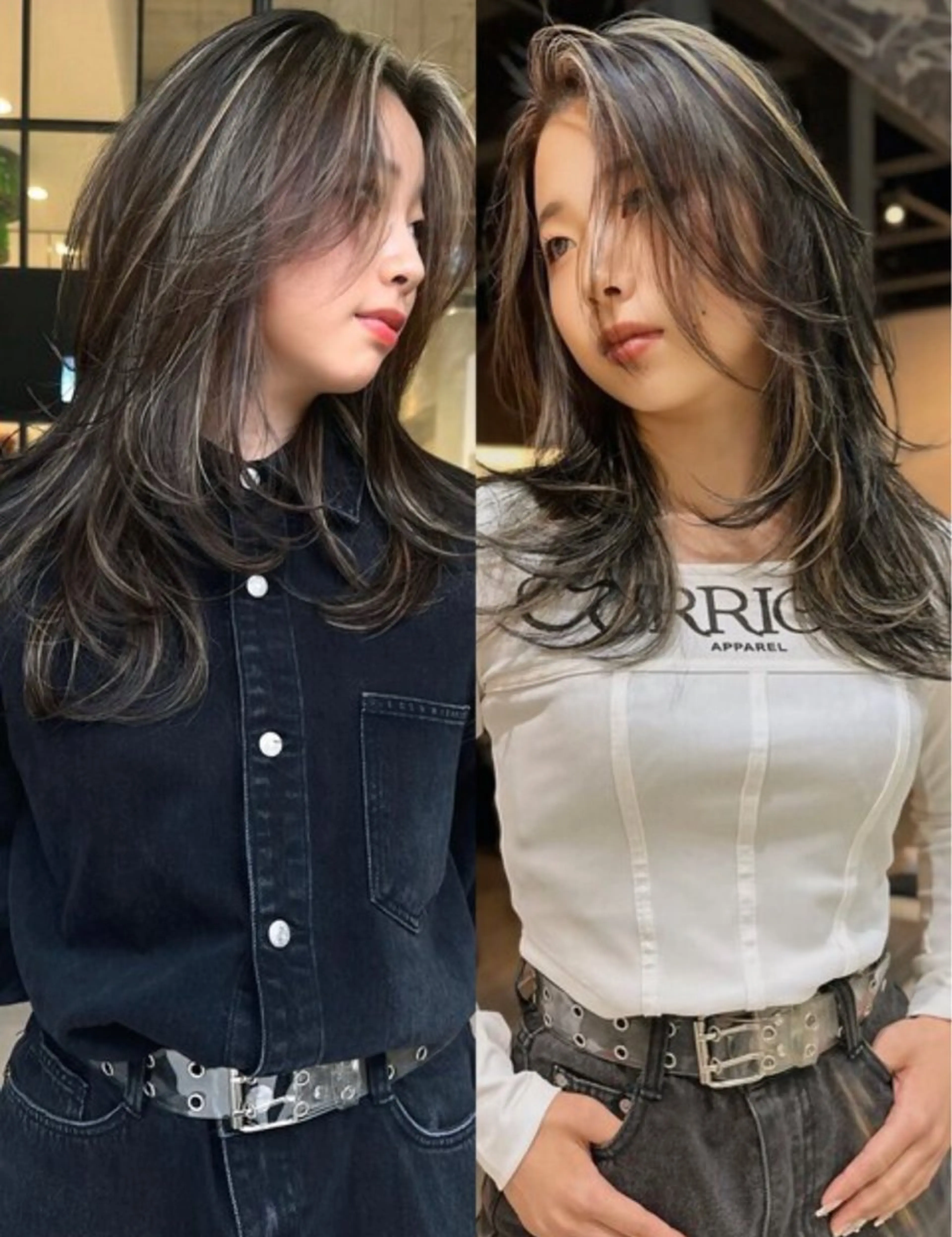 セミロング DEAN 名駅店 大人レイヤーカットのヘアスタイル