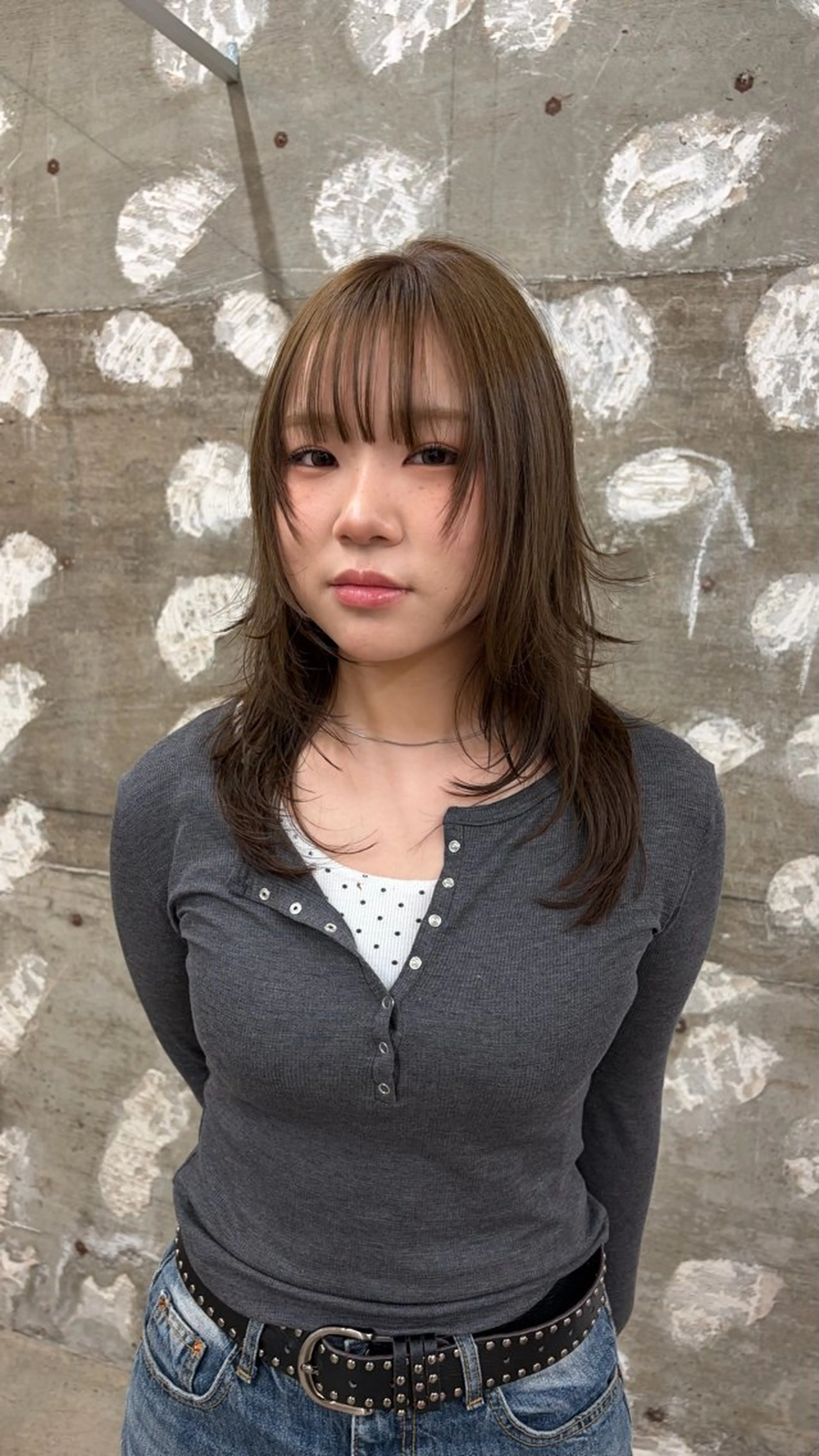 セミロング ヘアカラー riko／ SYS by fitのヘアスタイル