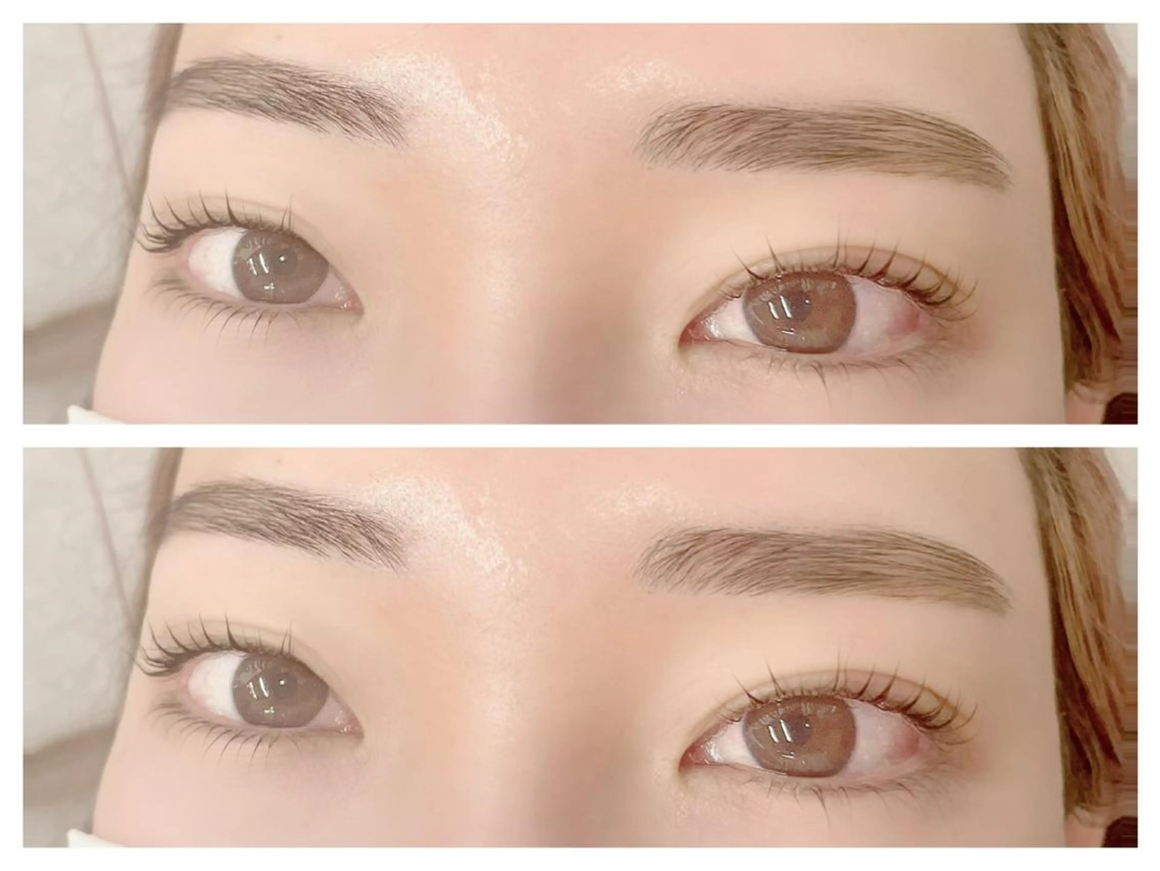 マツエク・マツパ アイブロウ 眉毛ワックス脱毛 下まつげエクステ 一重×まつ毛パーマ Kato Ayumiのマツエク・マツパデザイン