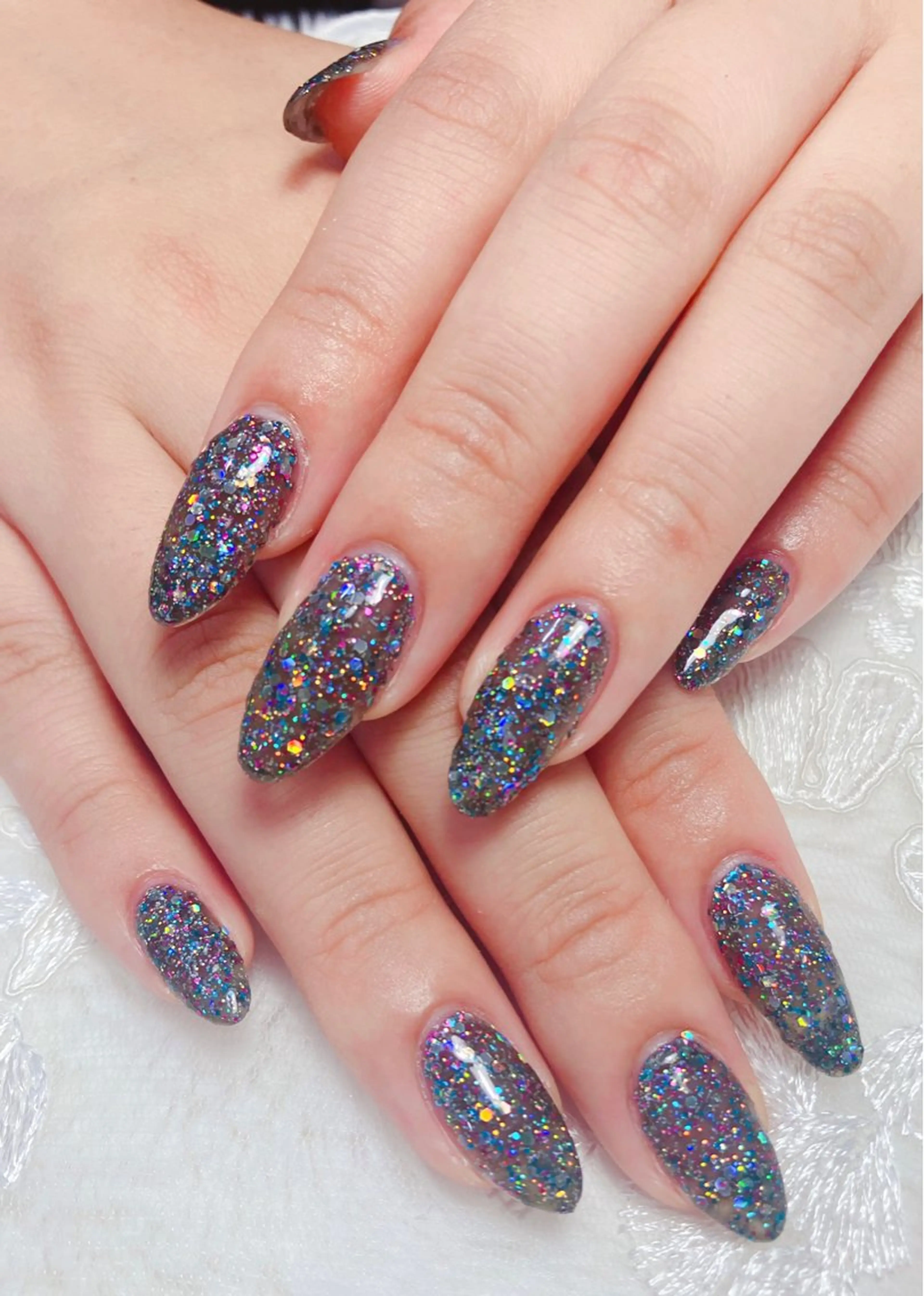 HAND✨スカルプ長さ出し🌈マグネット/フラッシュ/ミラーネイル💖＋ハンドケア付きの写真