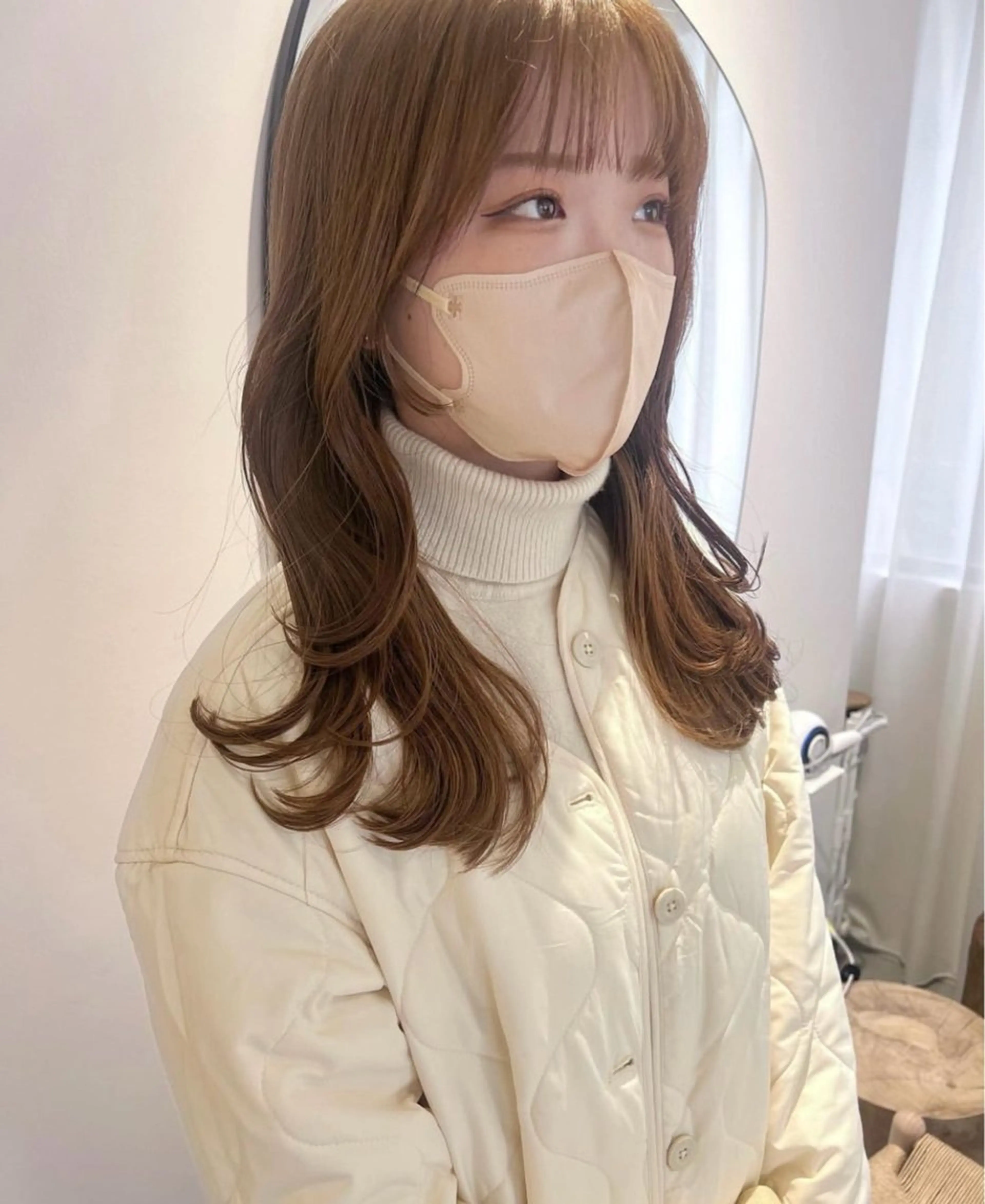 ミディアム 韓国レイヤー/ショー ト/nodokaのヘアスタイル