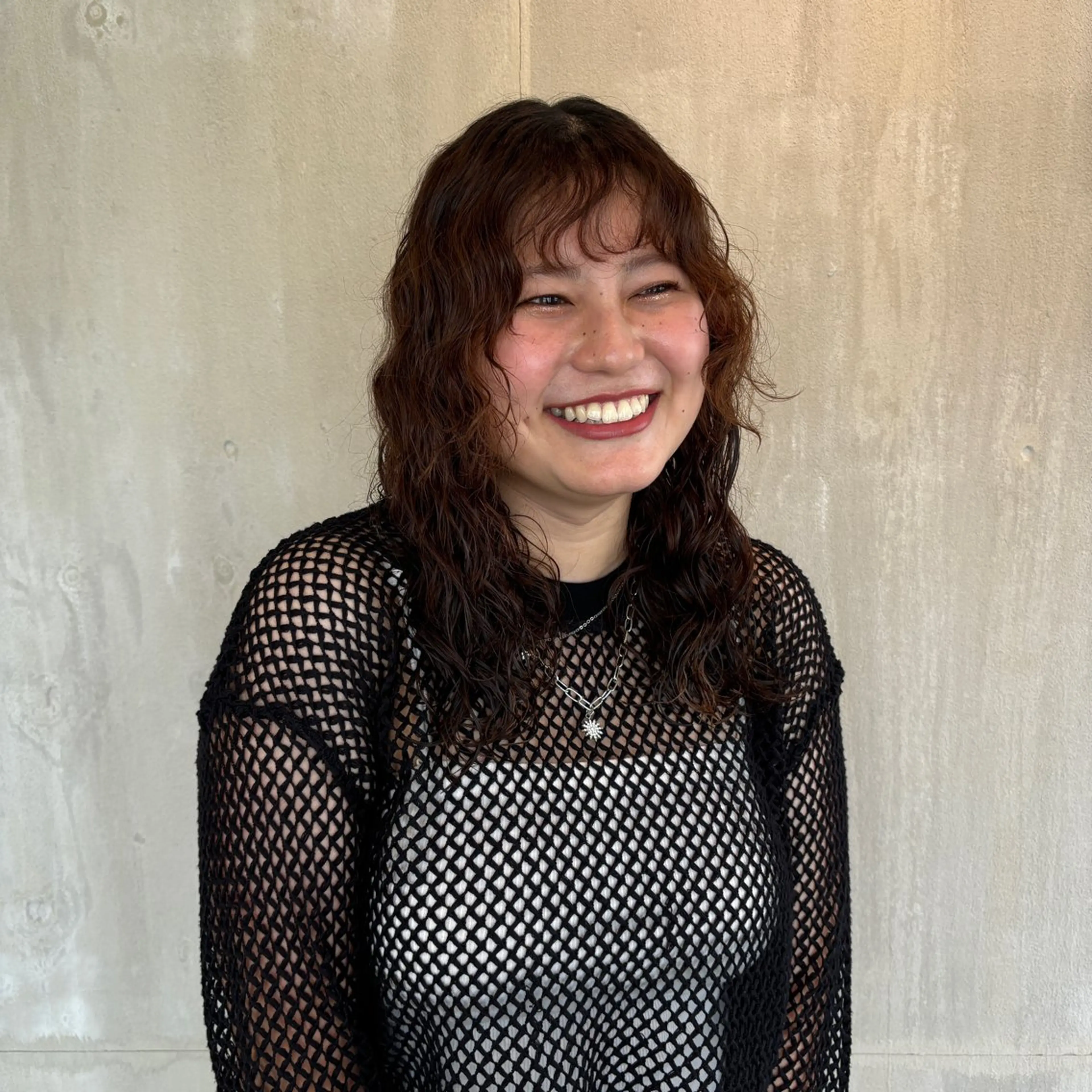 ロング パーマ 小木曽 里華のヘアスタイル