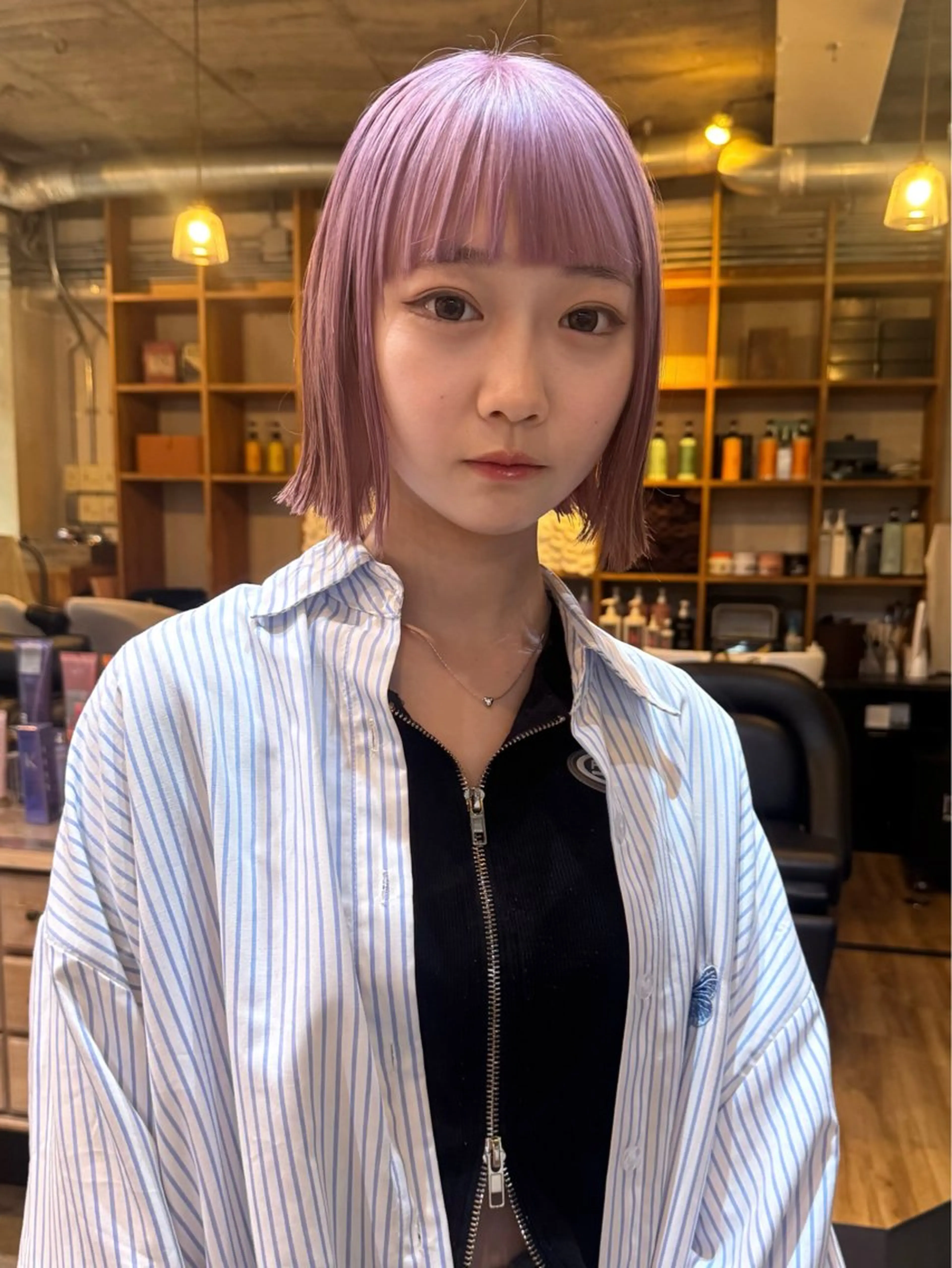 カラー デザインカラー ハイトーンカラー カット ヘアカラー AYA 【HIKARIS】のヘアスタイル