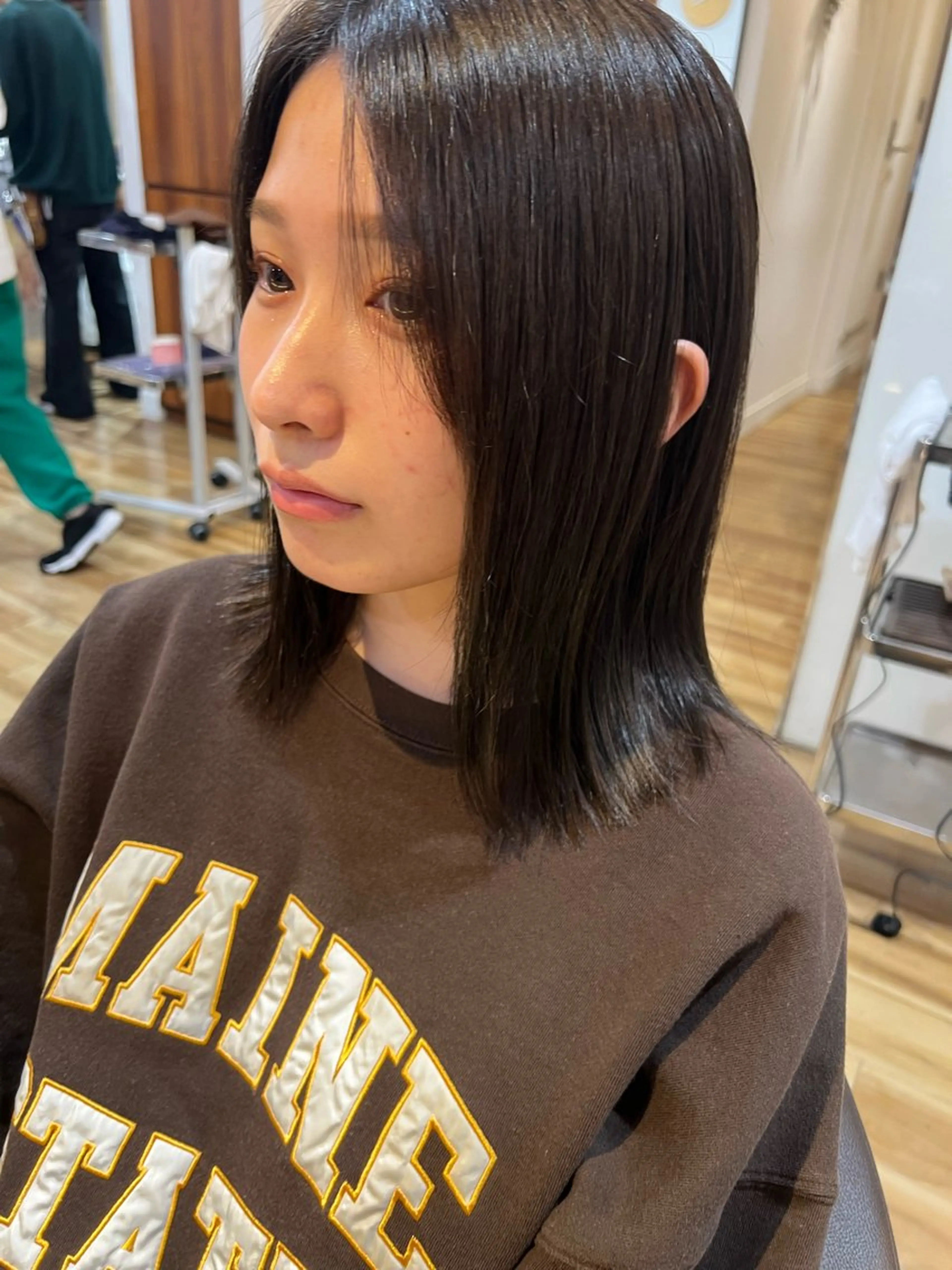 ミディアム カラー 池田理紗/ bob/メンズカットのヘアスタイル