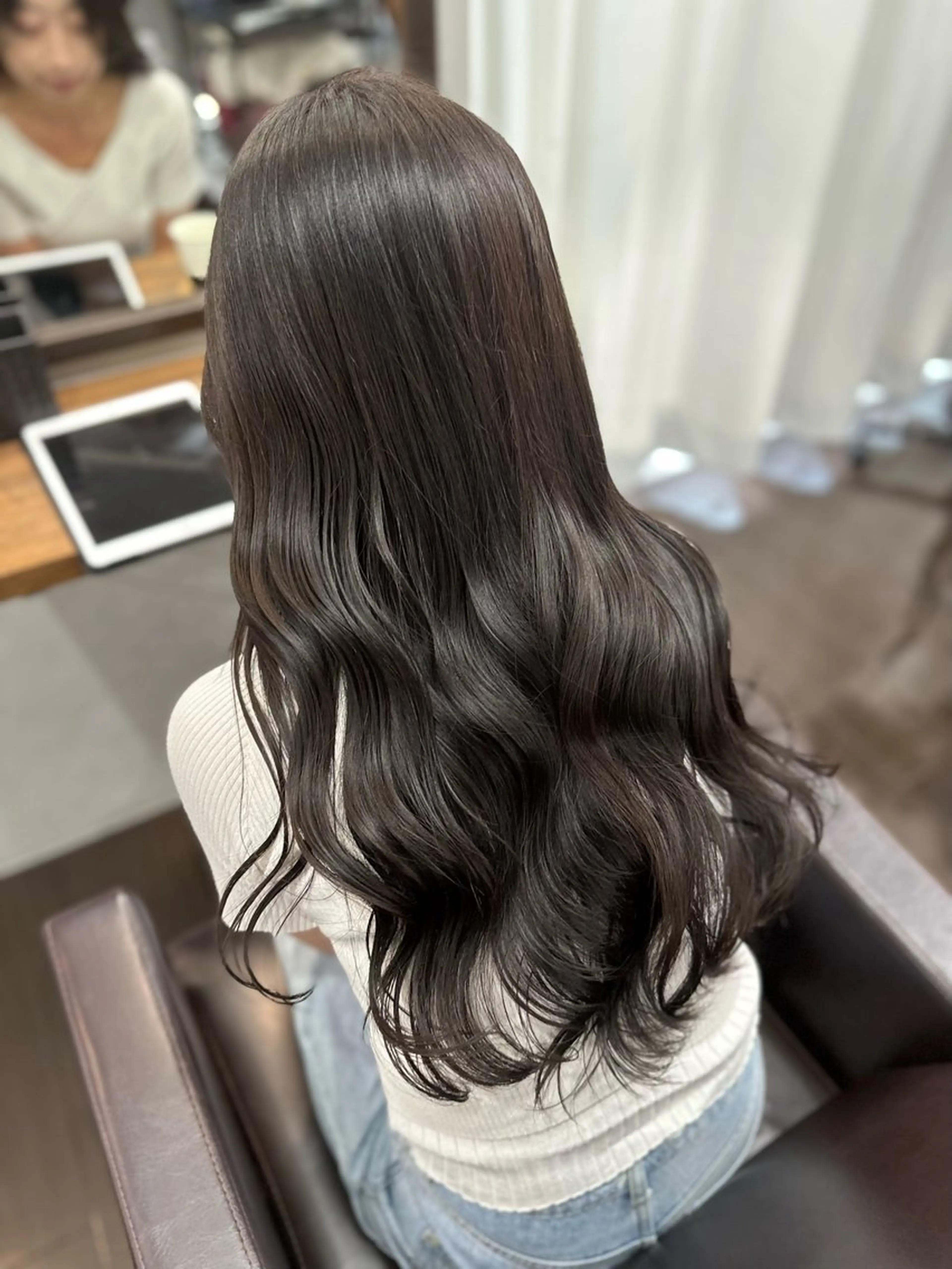 セミロング ヘアアレンジ カット ヘアカラー トリートメント DANY🦋名駅✂︎ 艶髪/透明感カラーのヘアスタイル