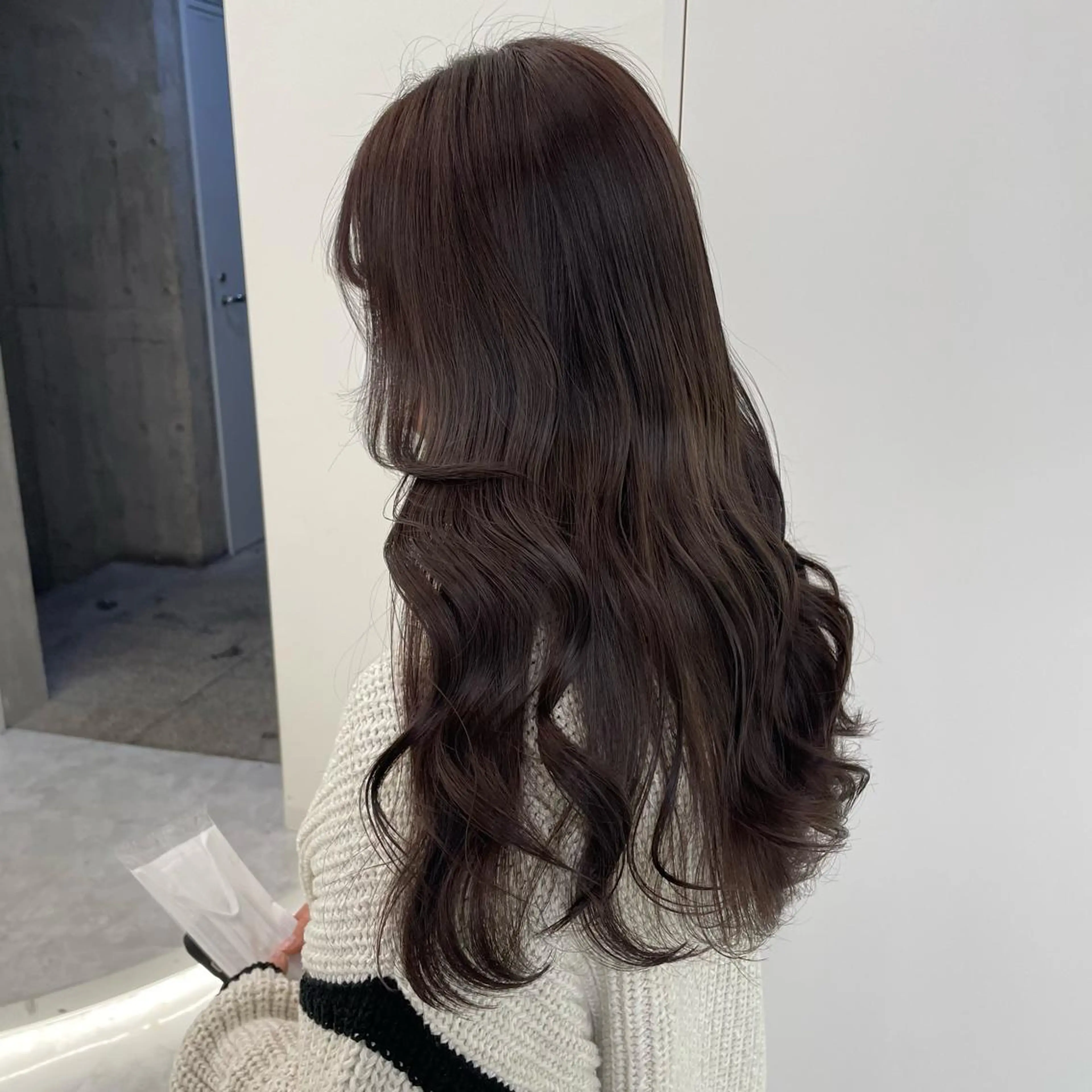 ロング カット ヘアカラー トリートメント 淡色ラベンダー♡ ニーナ🎀🦙のヘアスタイル