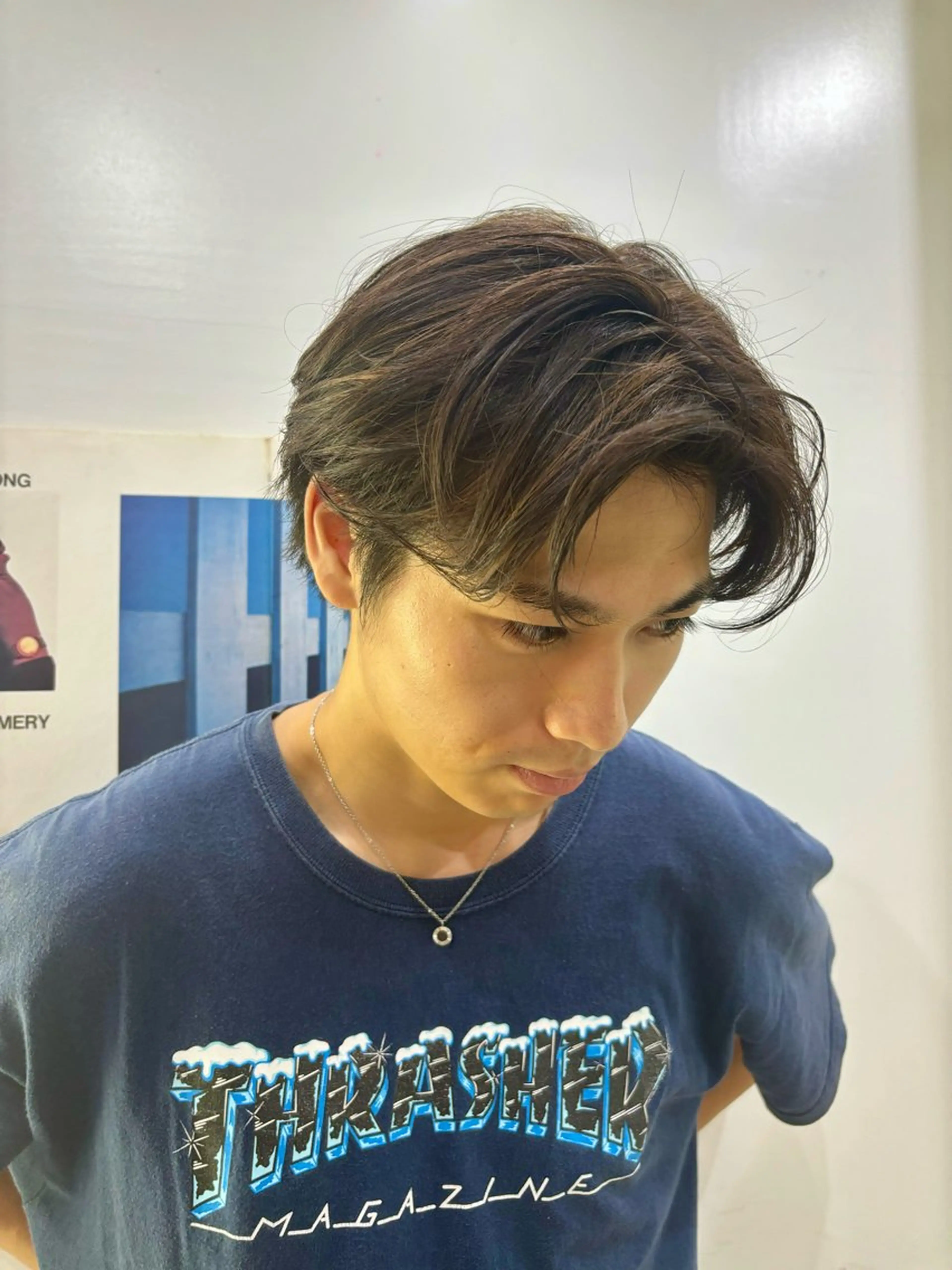 【撮影可なU25限定】早朝🈹メンズカット 🔥センター分けマッシュ🔥の写真