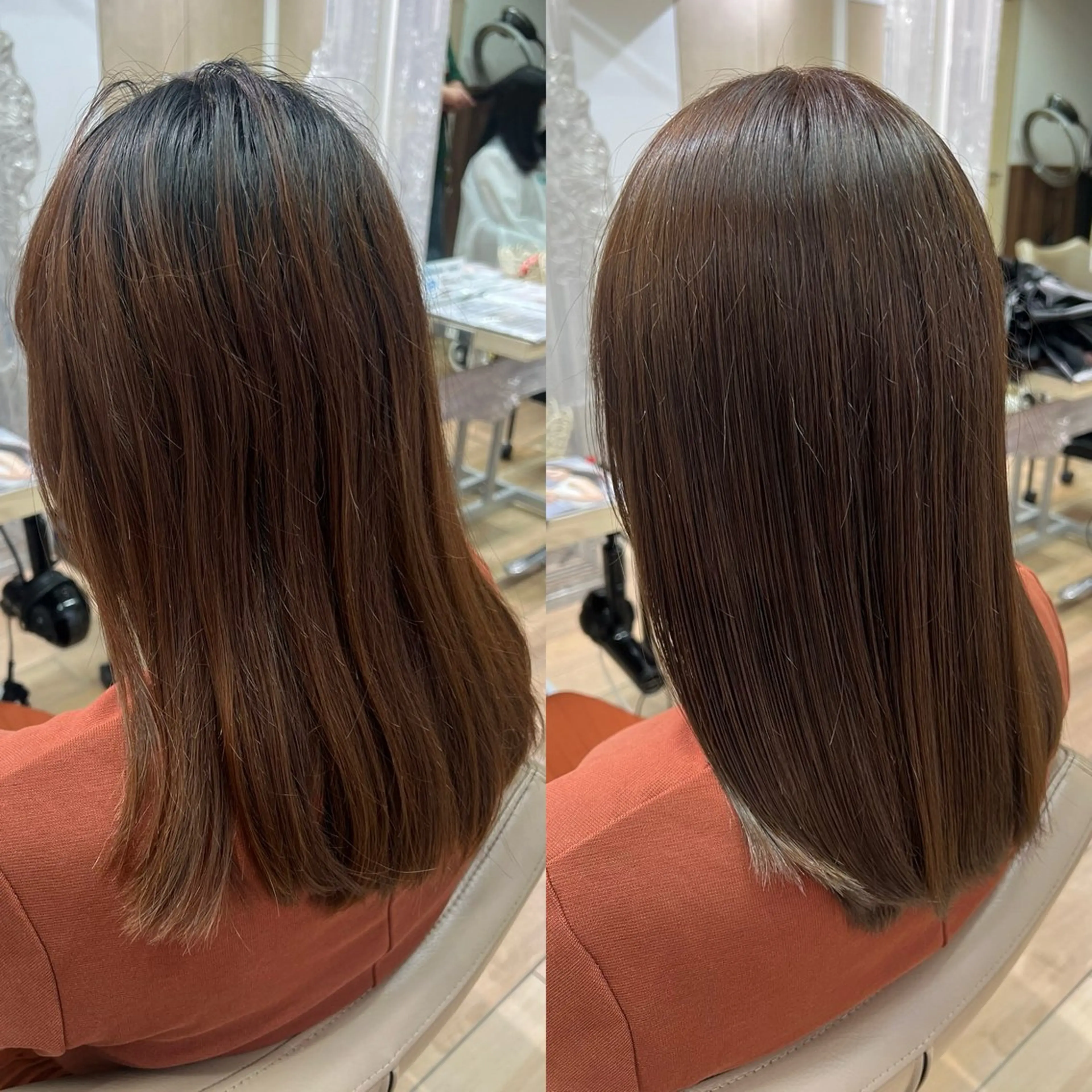 ミディアム カラー 高橋 香奈のヘアスタイル