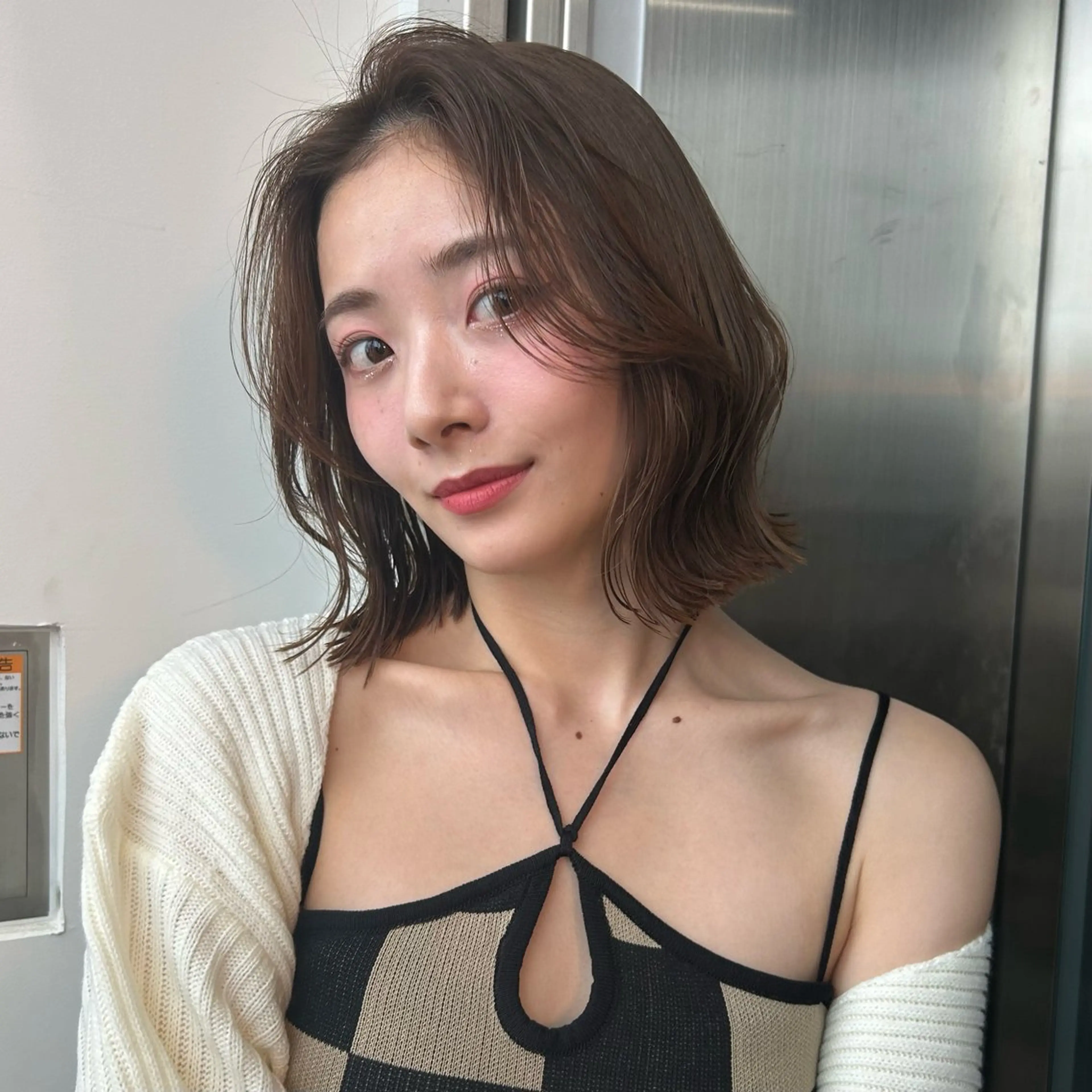 ミディアム ボブ くびれヘア 韓国風ヘア 似合わせカット ボブ/くびれボブ/ 髪質改善/Ru-kaのヘアスタイル