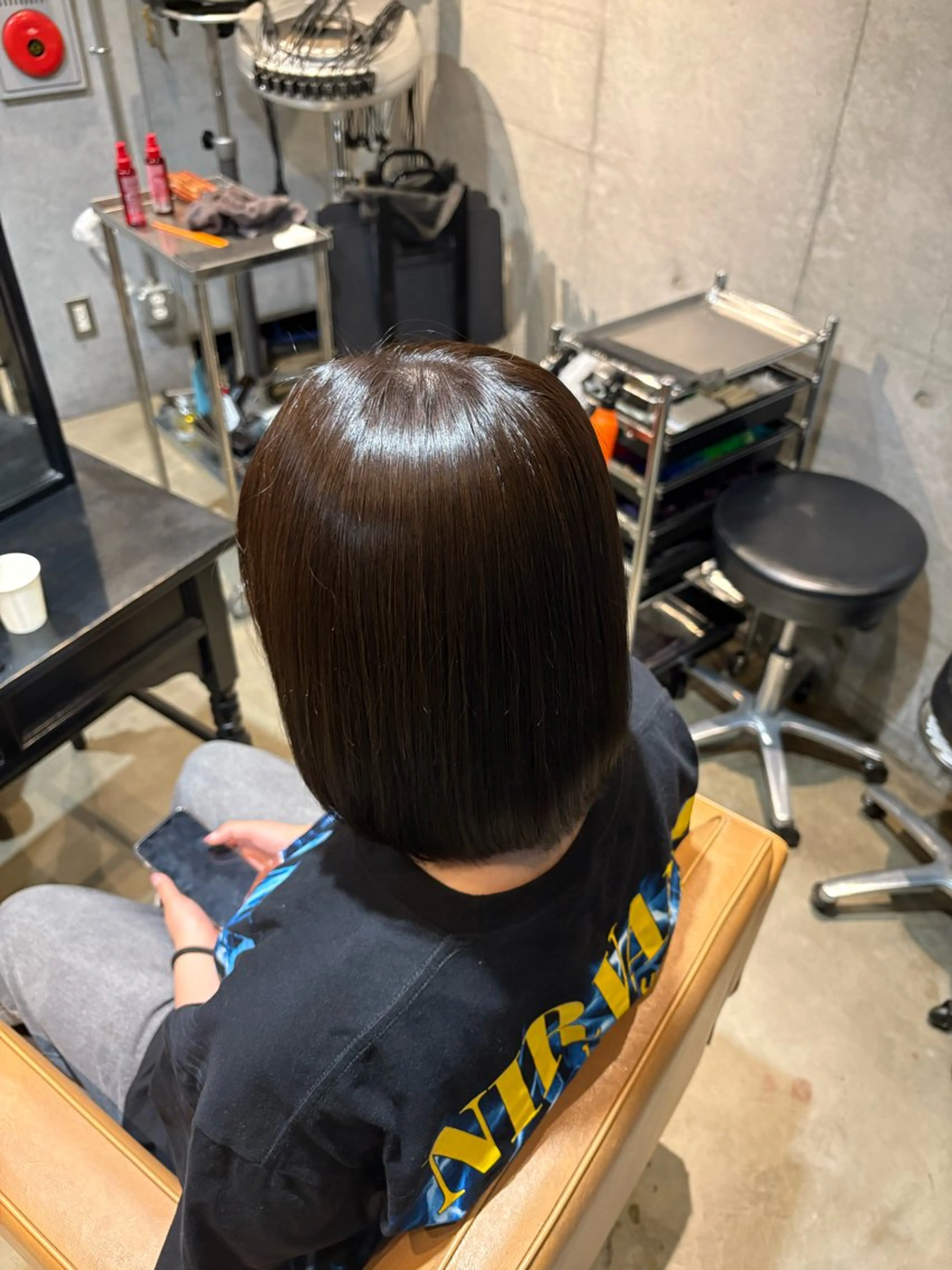 ミディアム カラー 川東 惟来のヘアスタイル