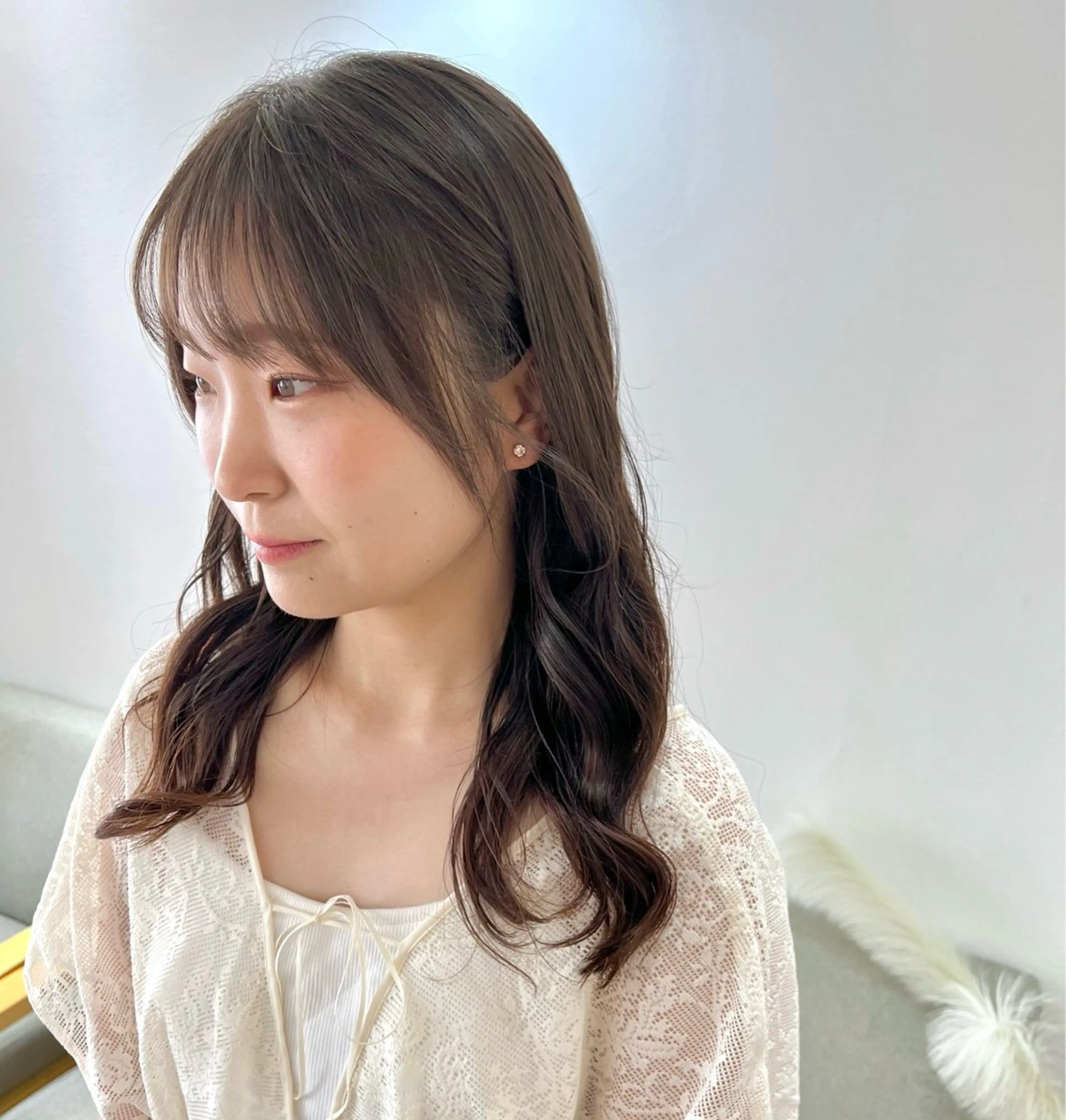 ミディアム ミディアムパーマ 秋山 勝陽のヘアスタイル