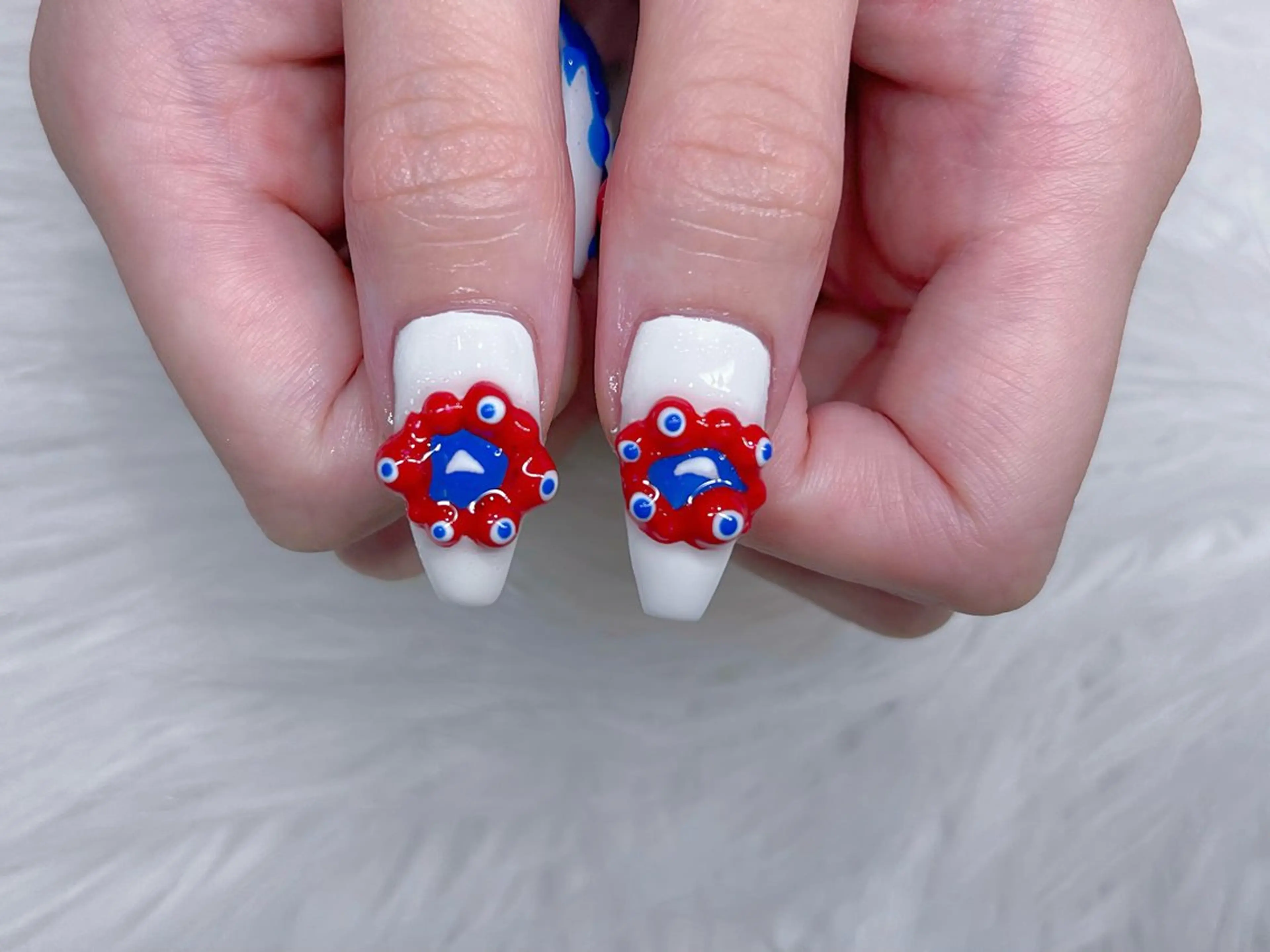 ネイル フレンチネイル ガラスフレンチ ロングネイル マグネットネイル ニュアンスネイル ハンドネイル XIMINANAIL SALON堀江店のネイルデザイン