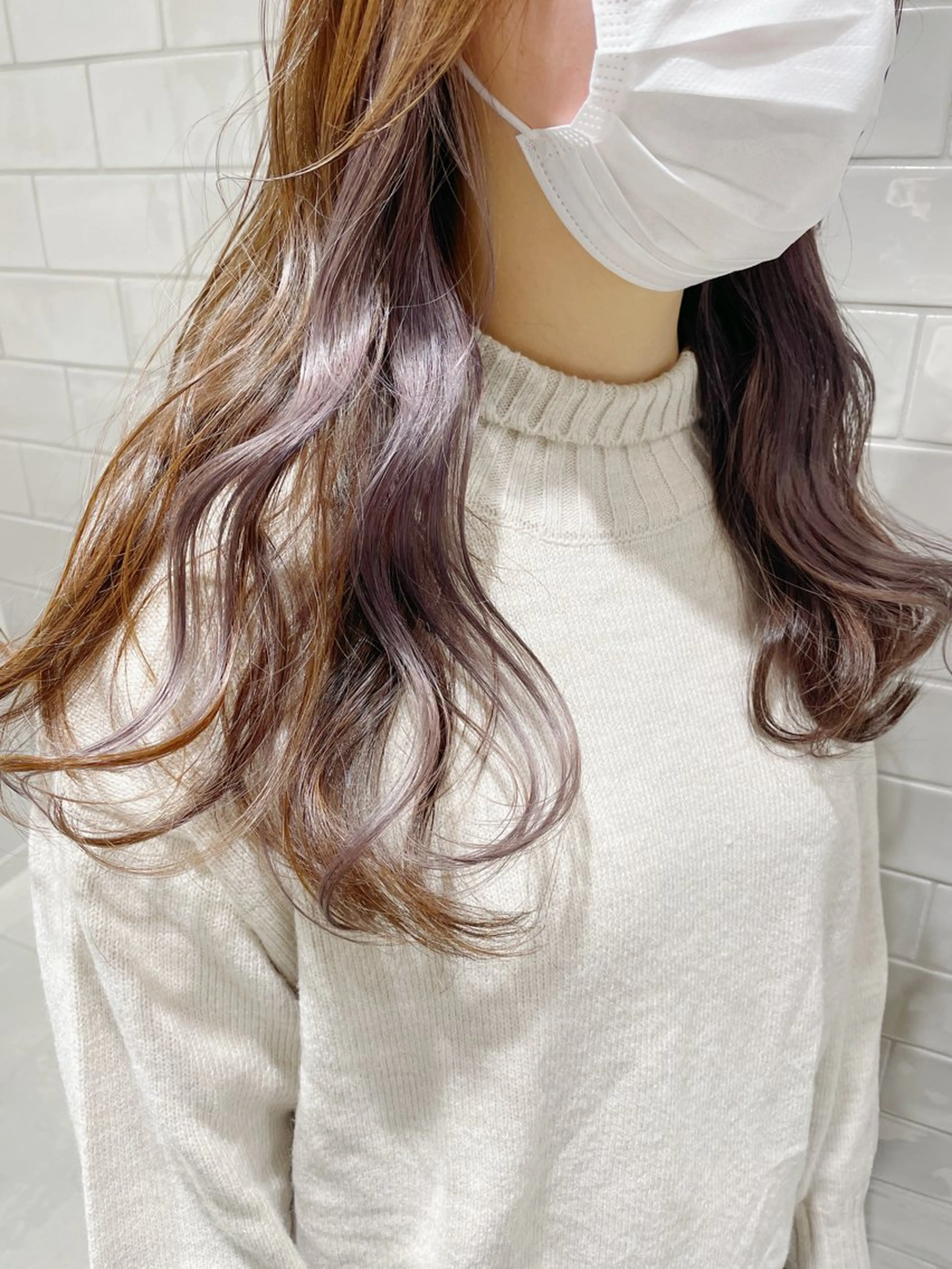 セミロング ヘアカラー トリートメント 💎透明感カラー💎 ナチュラルテイストのヘアスタイル