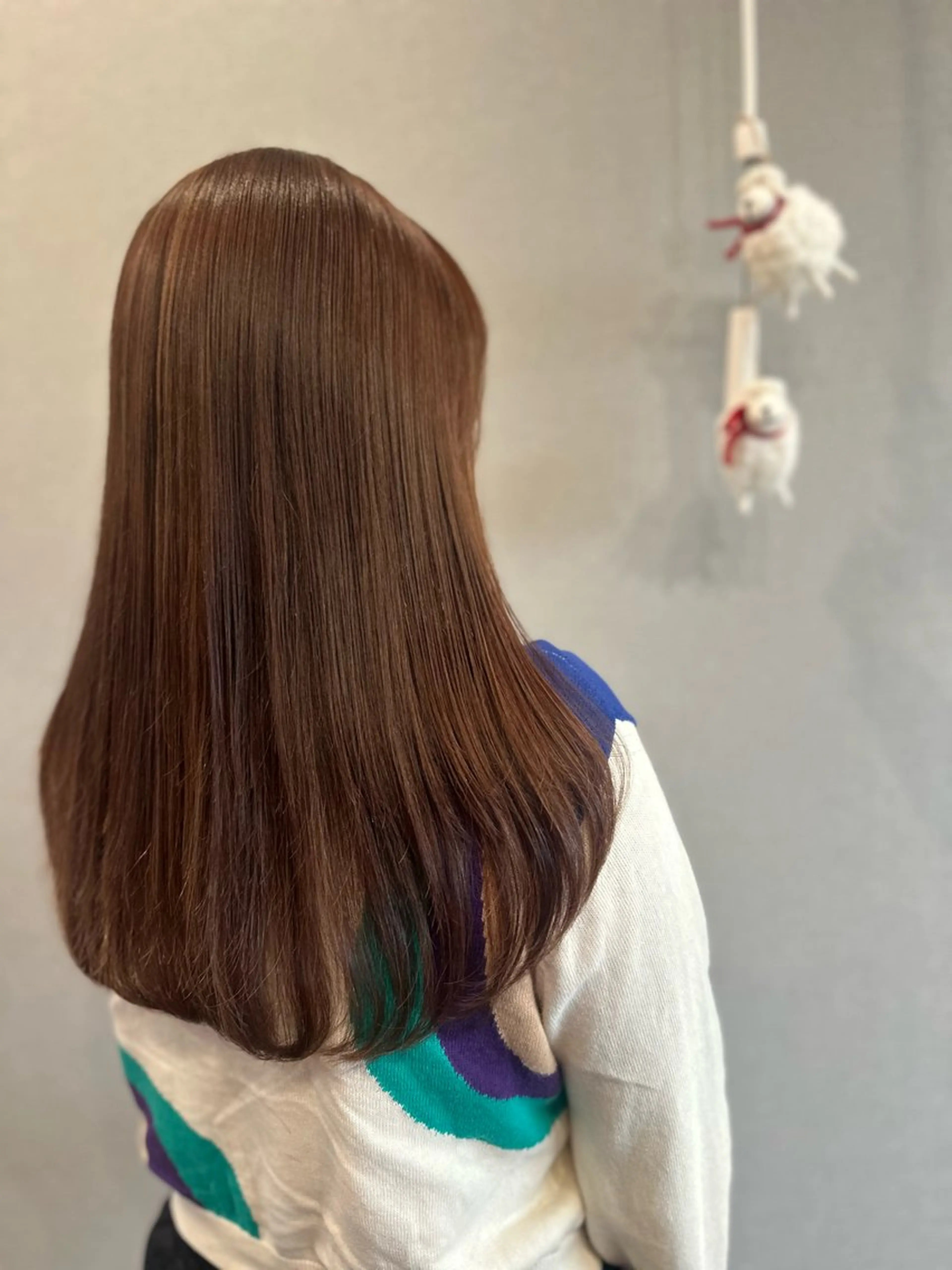 ロング カラー カット ヘアカラー トリートメント K Harukaのヘアスタイル
