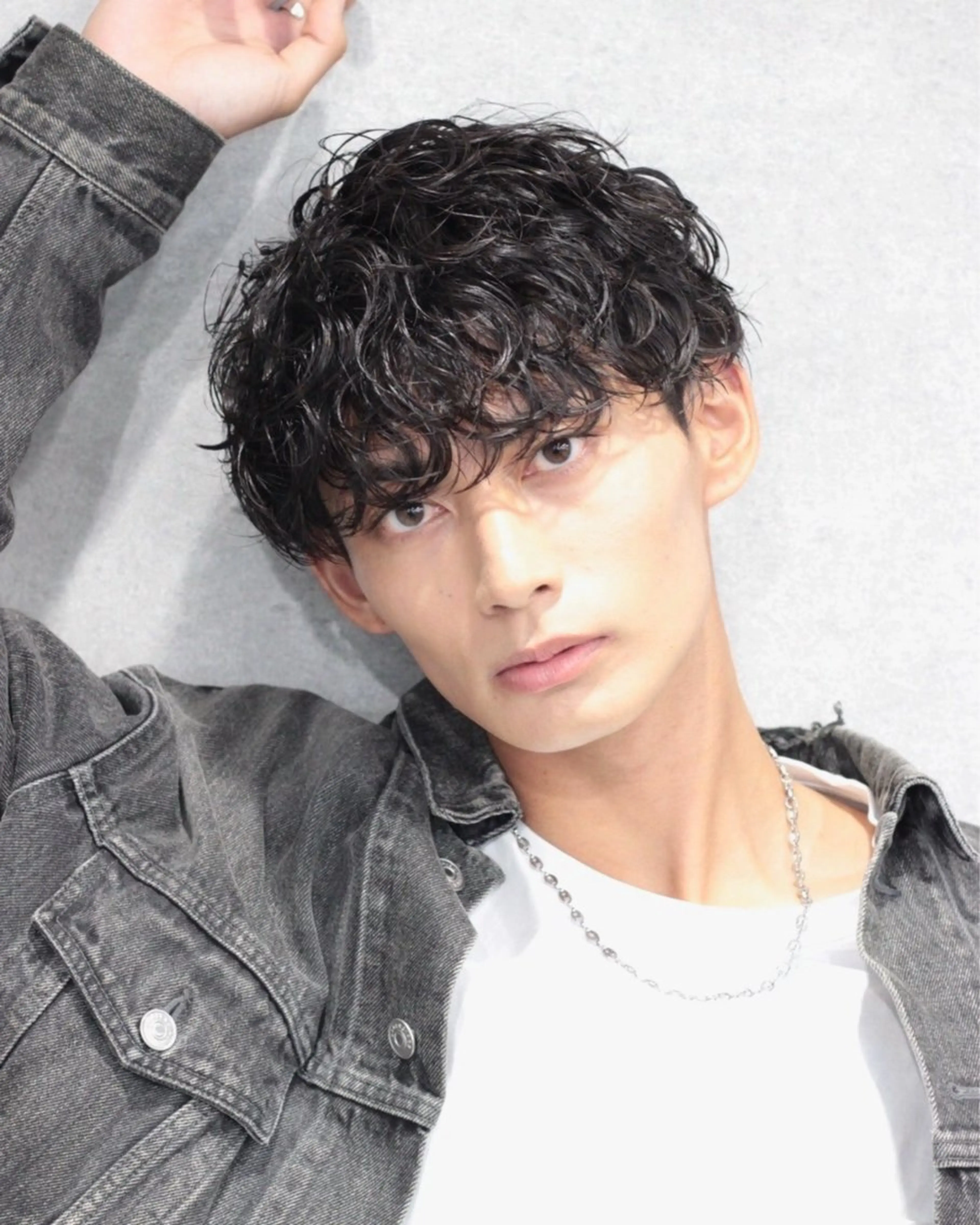 パーマ ヘアアレンジ メンズ カット パーマ ヘアセット Ryo横浜韓国ヘア/ 曲がる縮毛矯正特化のヘアスタイル