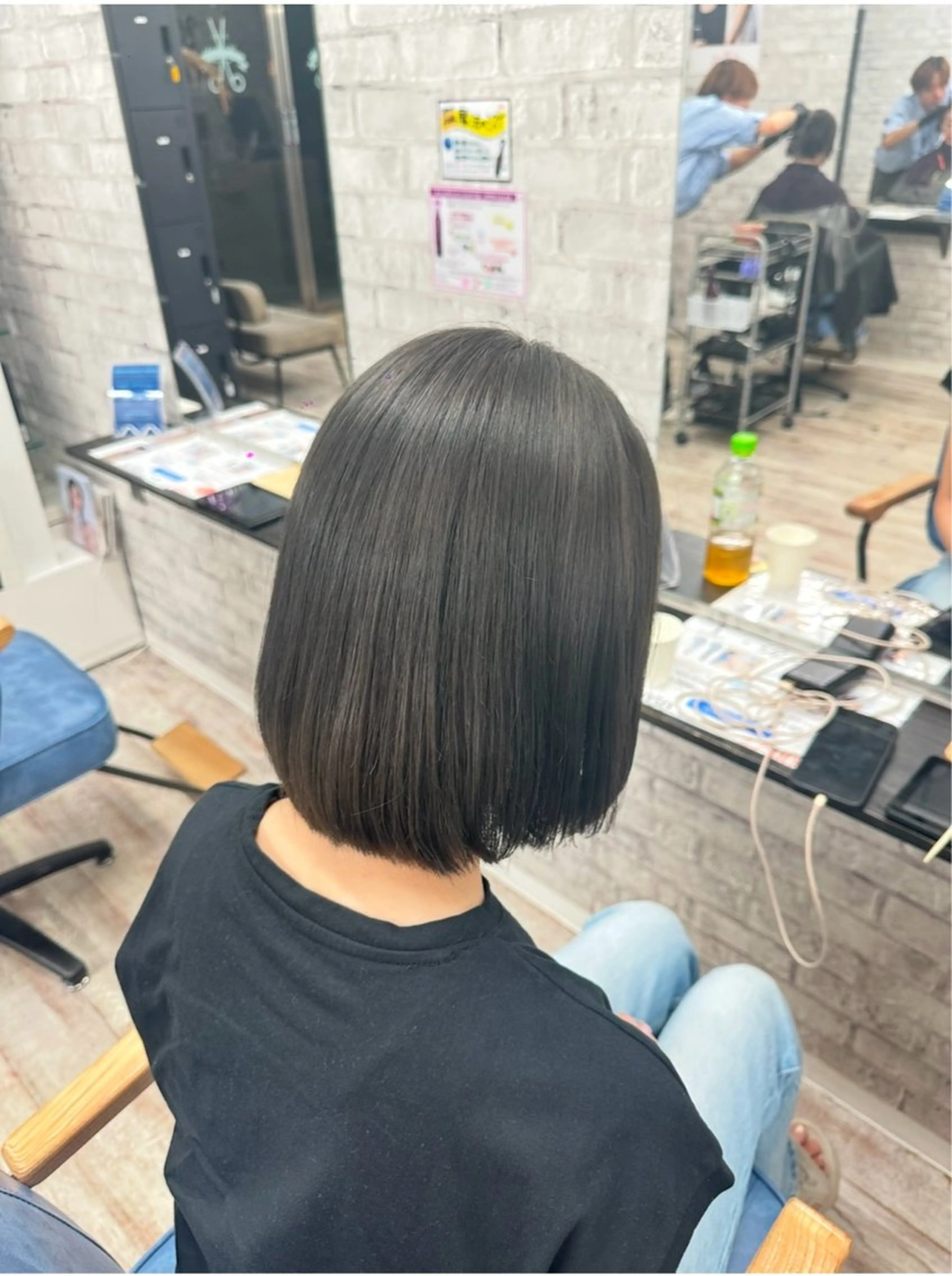 ミディアム 縮毛矯正 🦋似合わせ艶カラー 🦋 suzuのヘアスタイル