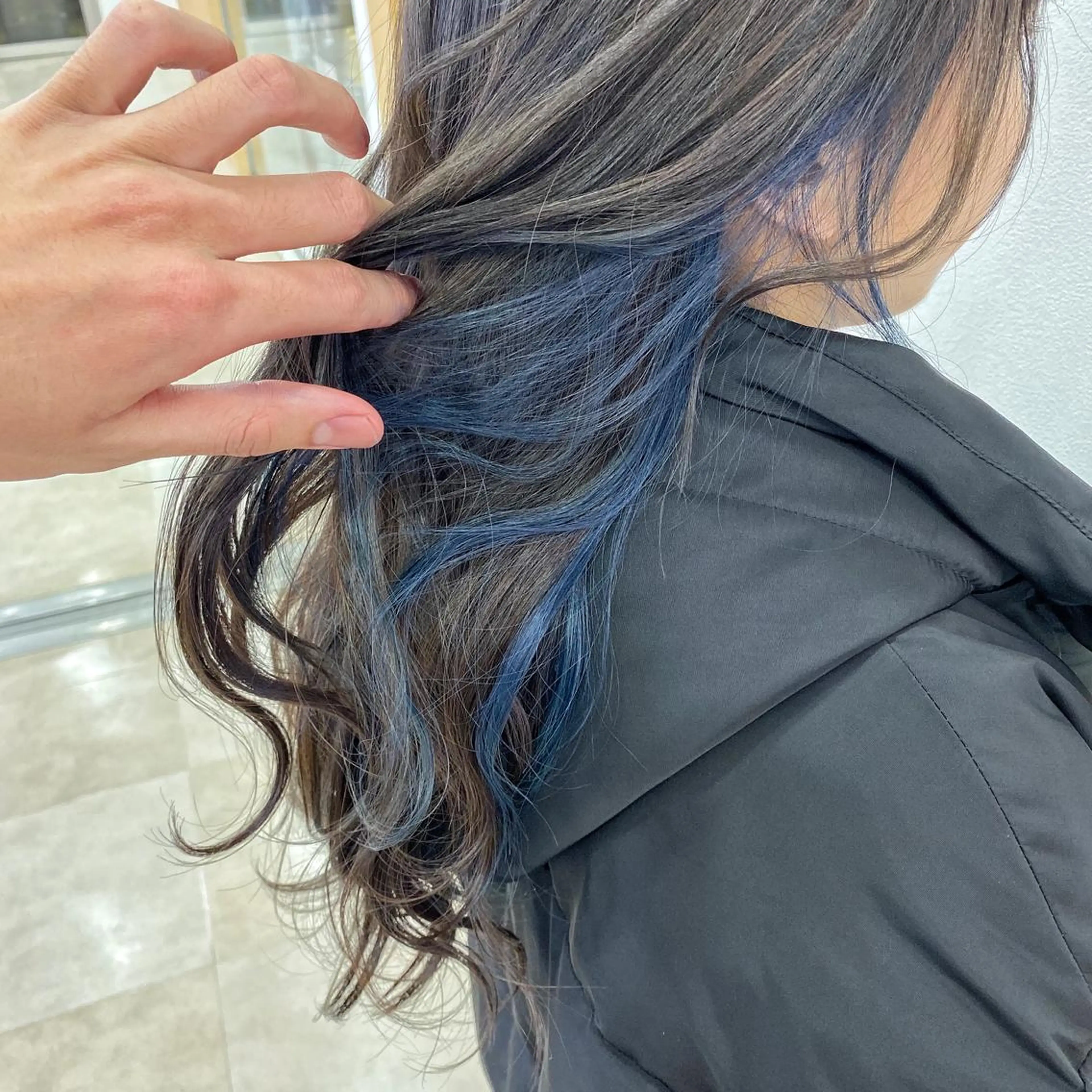 ロング メンズ縮毛矯正 ニュアンスパーマのヘアスタイル