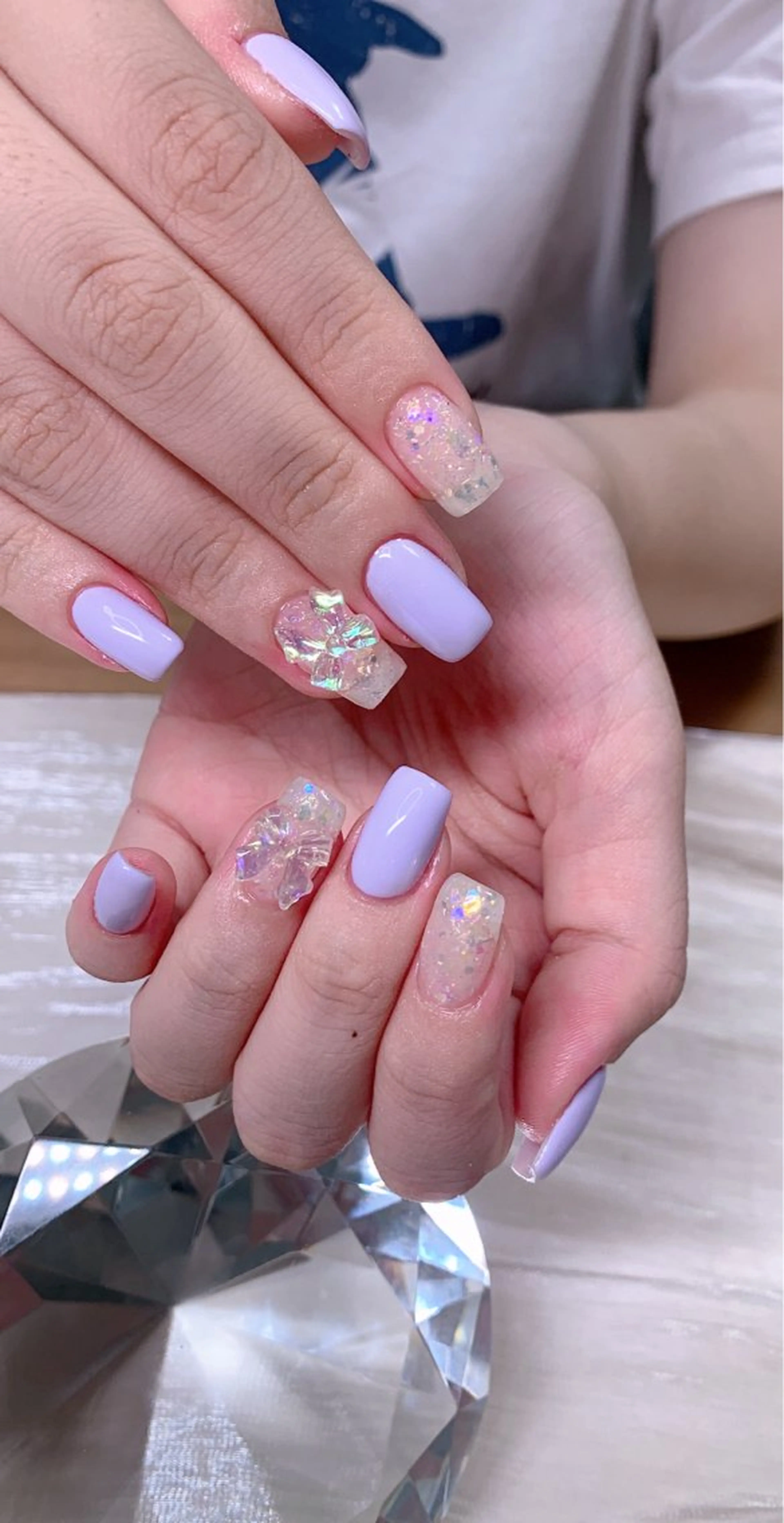 ネイル キラキラネイル オフィスネイル ワンカラーネイル シンプルネイル Cute Tips nailのネイルデザイン