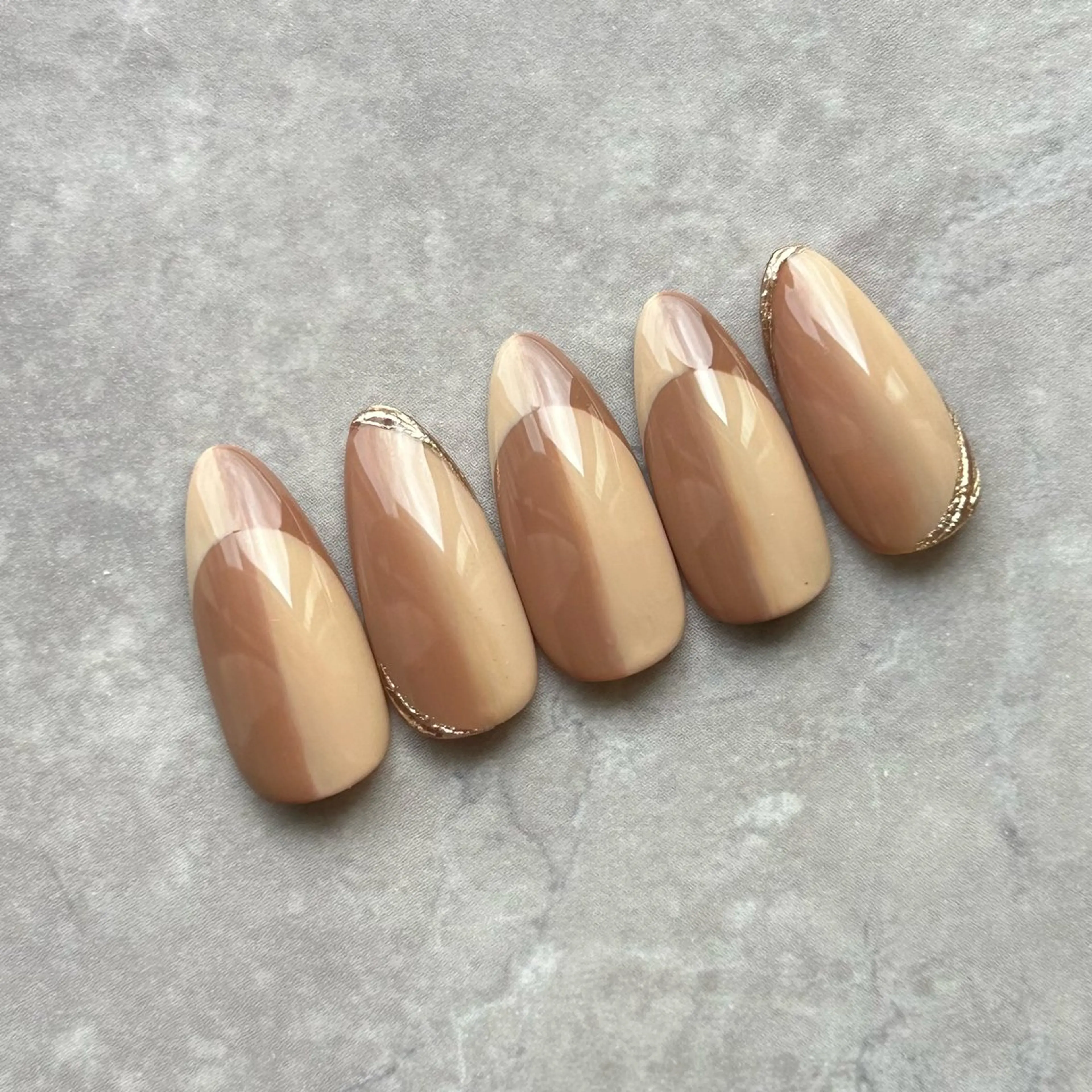 ネイル フレンチネイル オンブレフレンチ Lulea nailのネイルデザイン