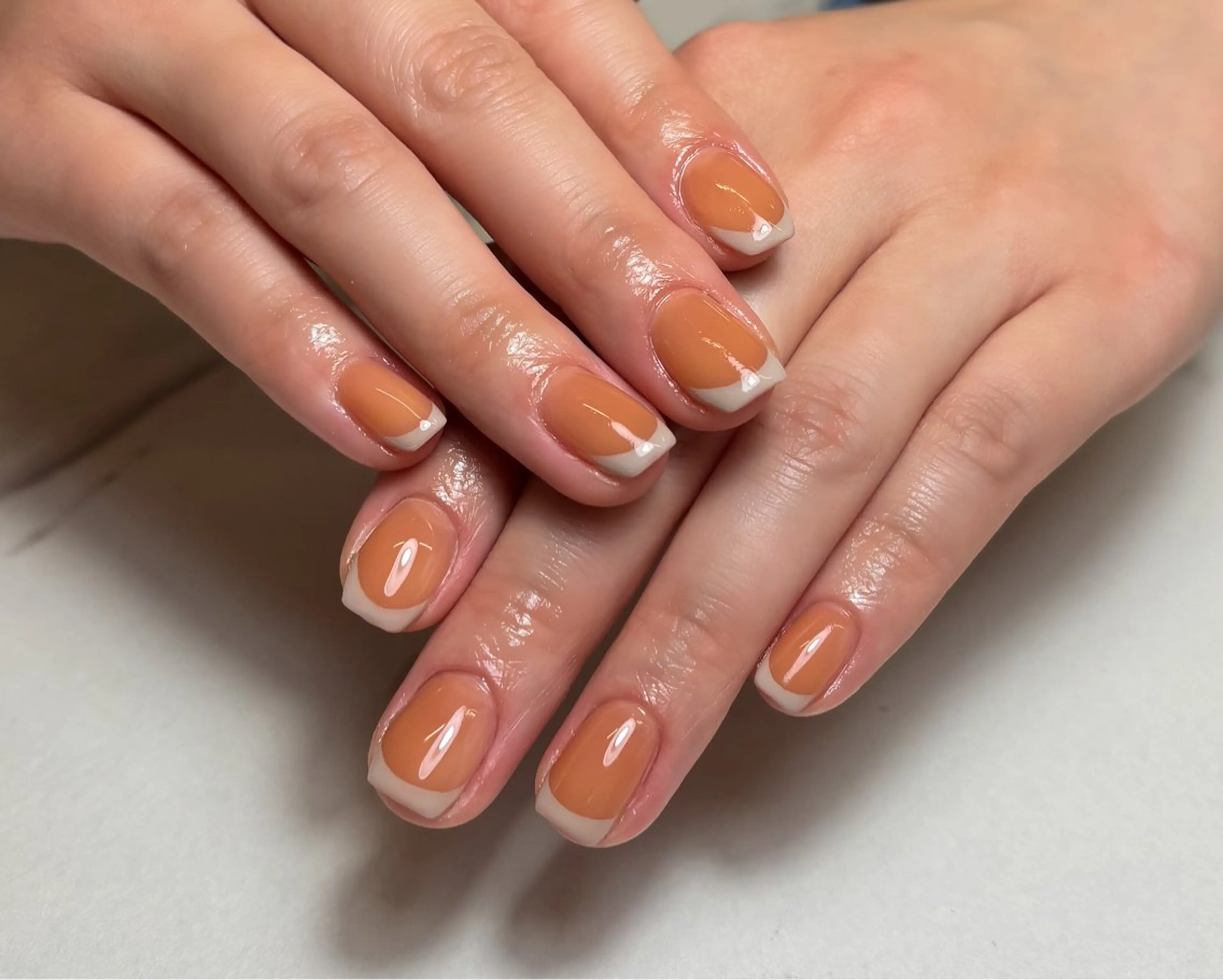 ネイル フレンチネイル ニュアンスネイル 春ネイル ワンホンネイル zuki🌔nail ┆堺筋本町・心斎橋のネイルデザイン