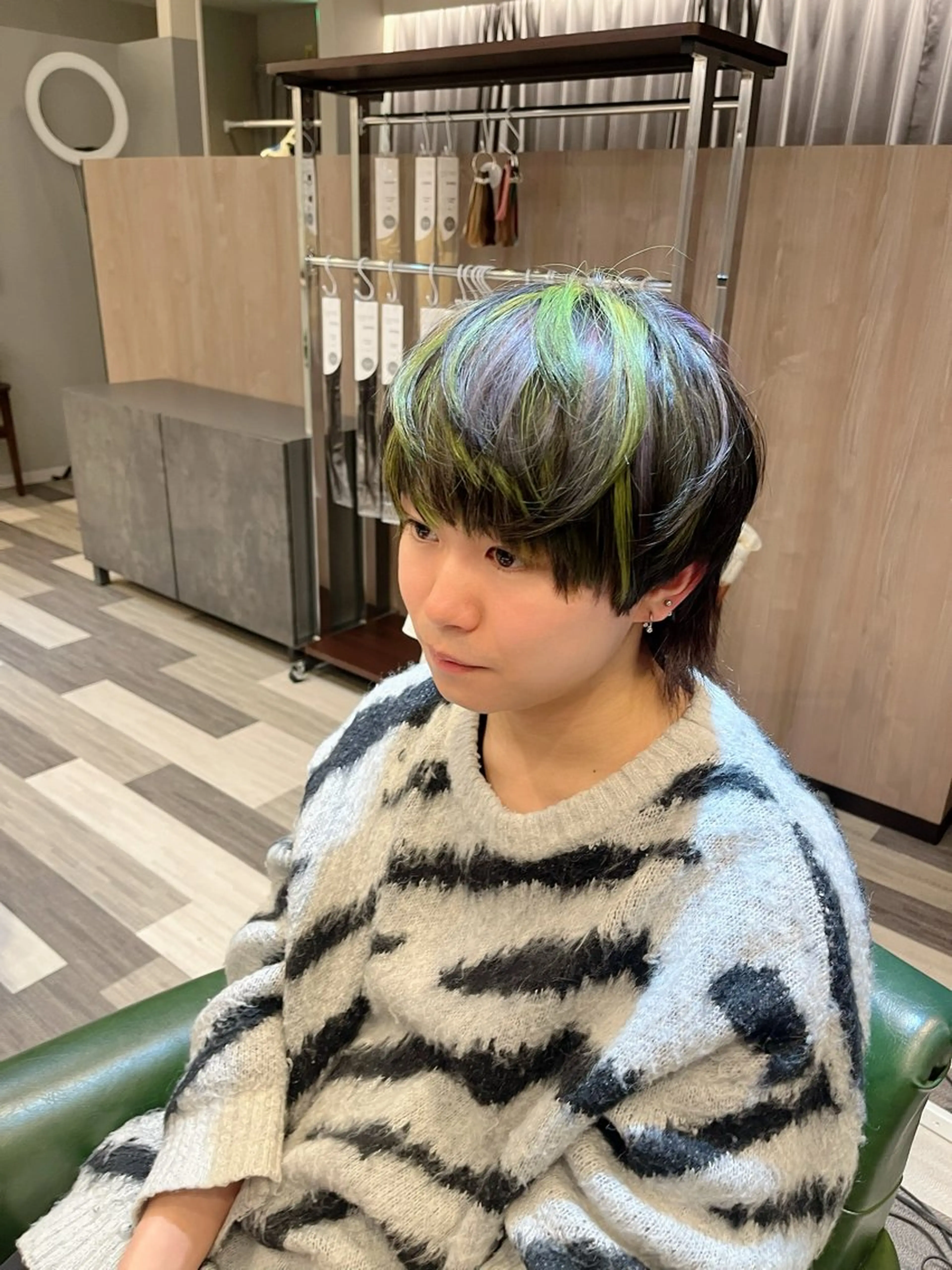 ショート カラー ヘアアレンジ メンズ ヘアカラー トリートメント 松下 倫子のヘアスタイル