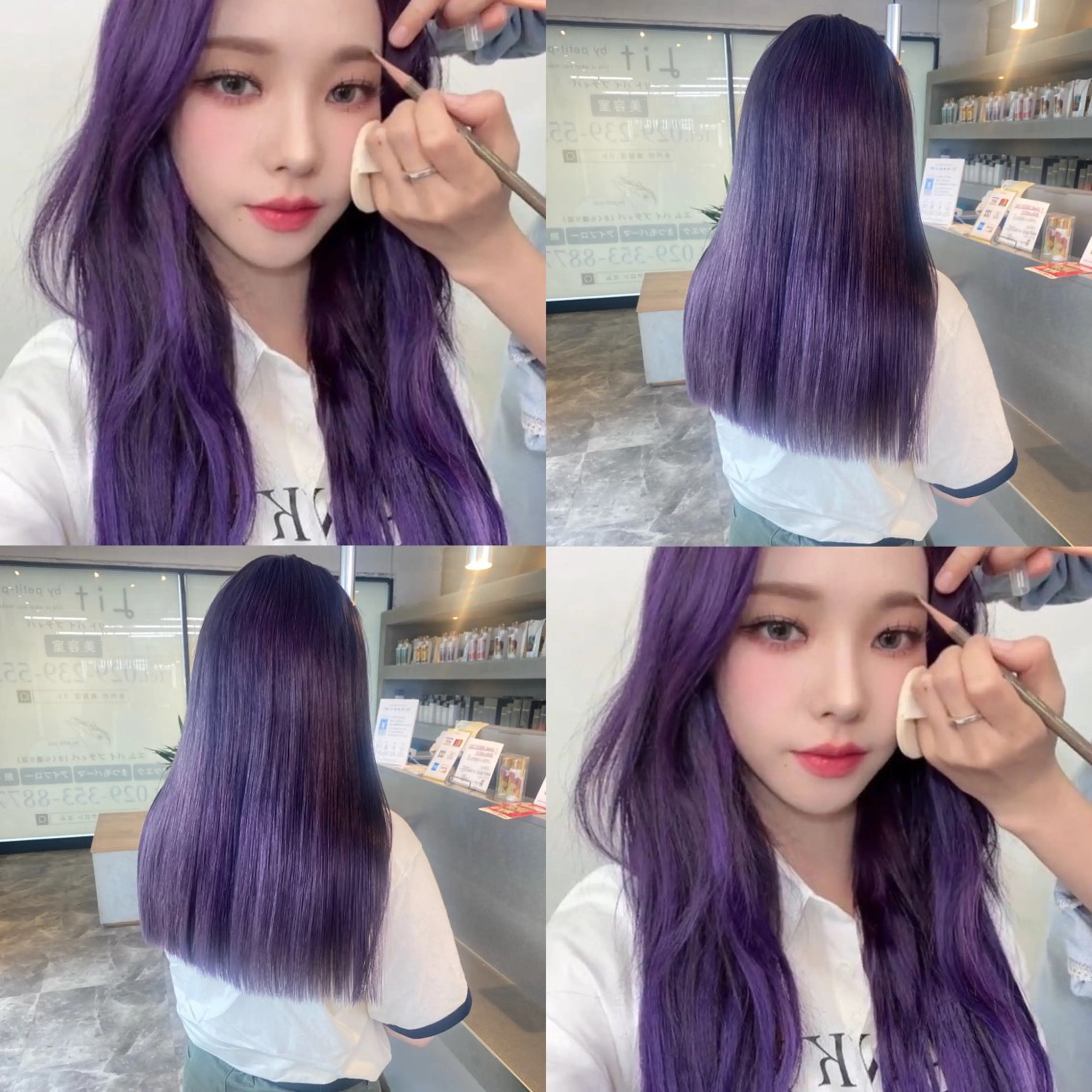 ロング ヘアカラー 韓国ヘア特化 💟 ララア 💟のヘアスタイル