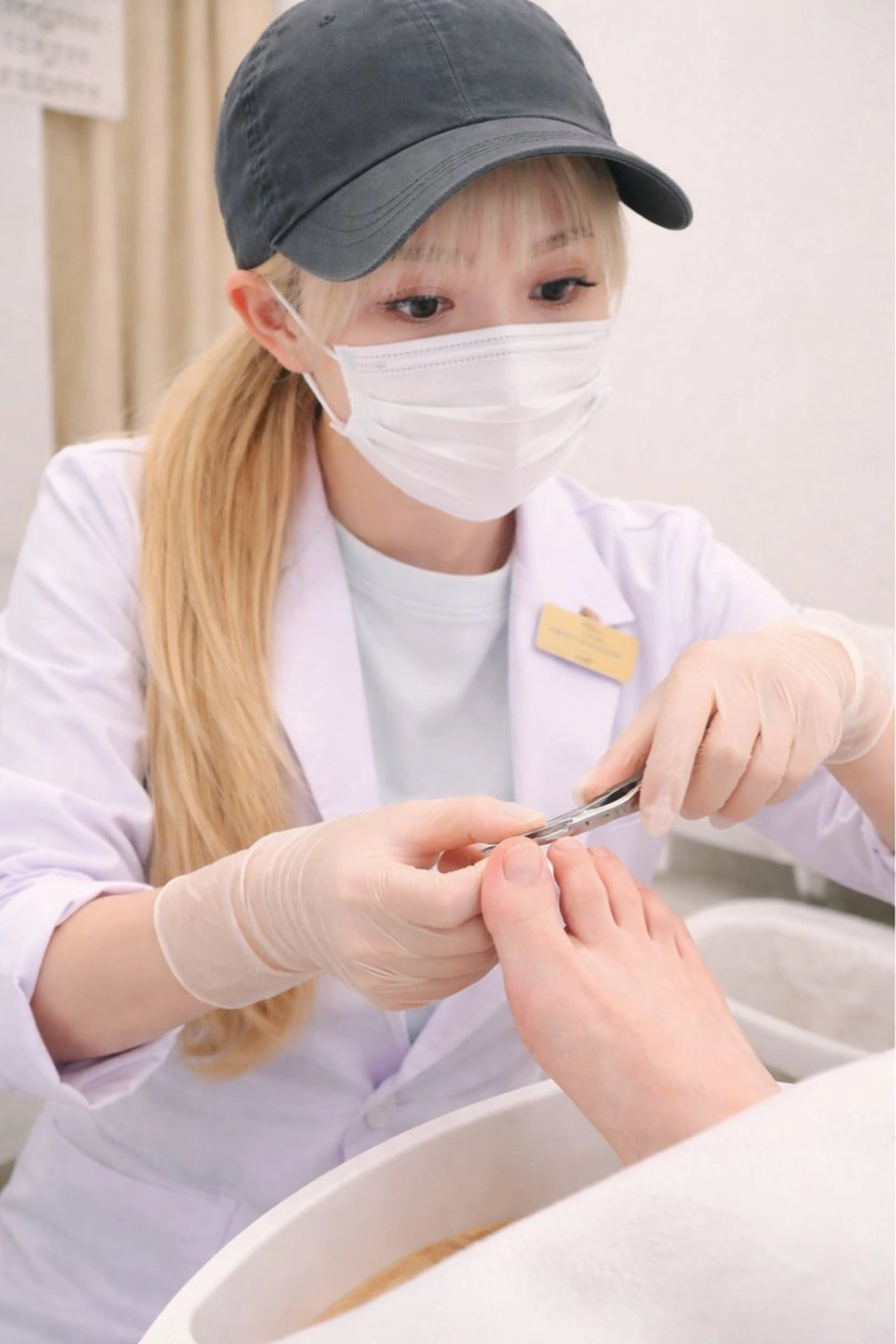 [フット甘皮ケア]フットケア｜長さの整え,甘皮処理の写真