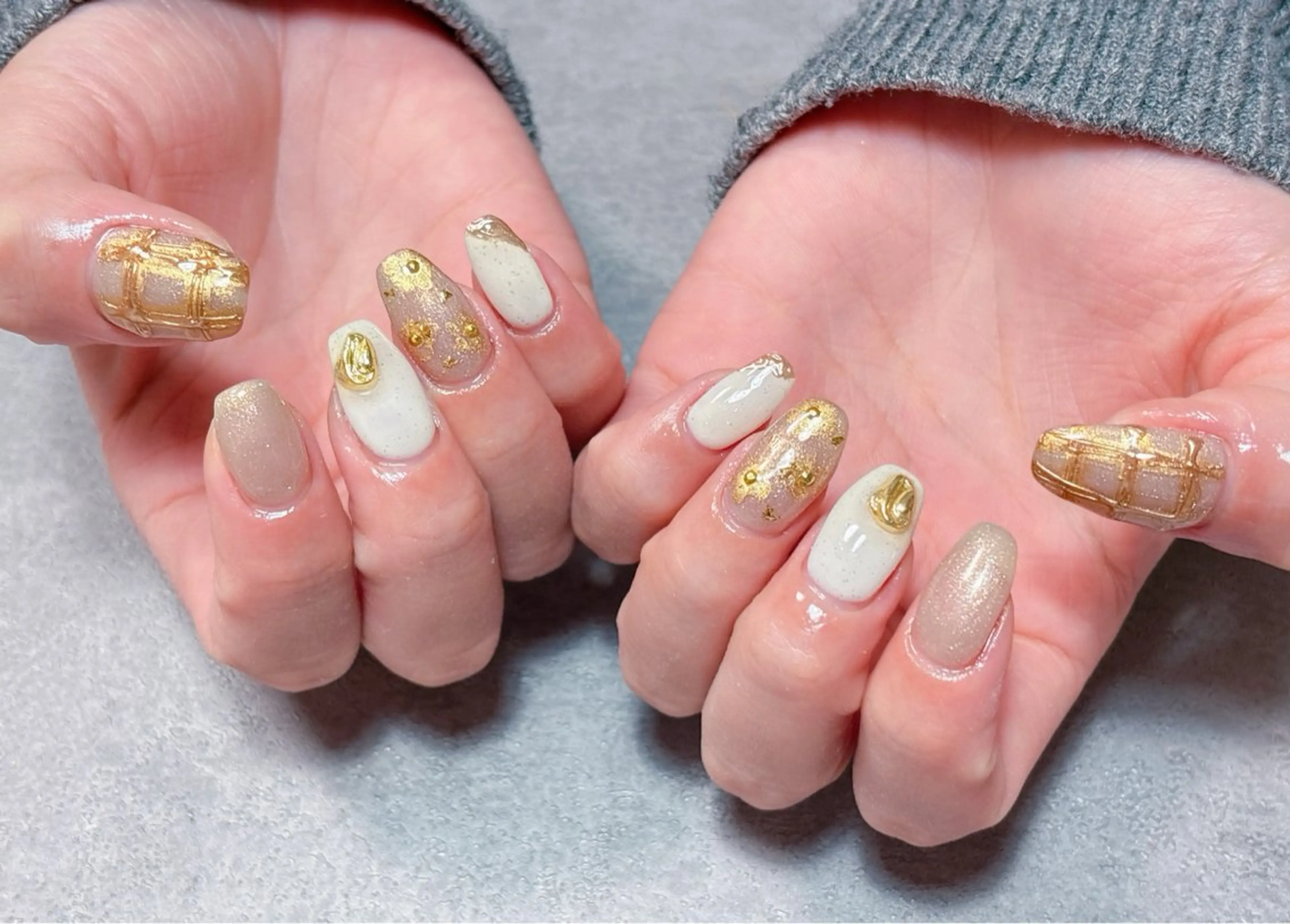 ネイル アートネイル ジェルネイル ハロウィン マグネットネイル パラジェル ハンドネイル ハンドケア ゆ か_Nails💫のネイルデザイン