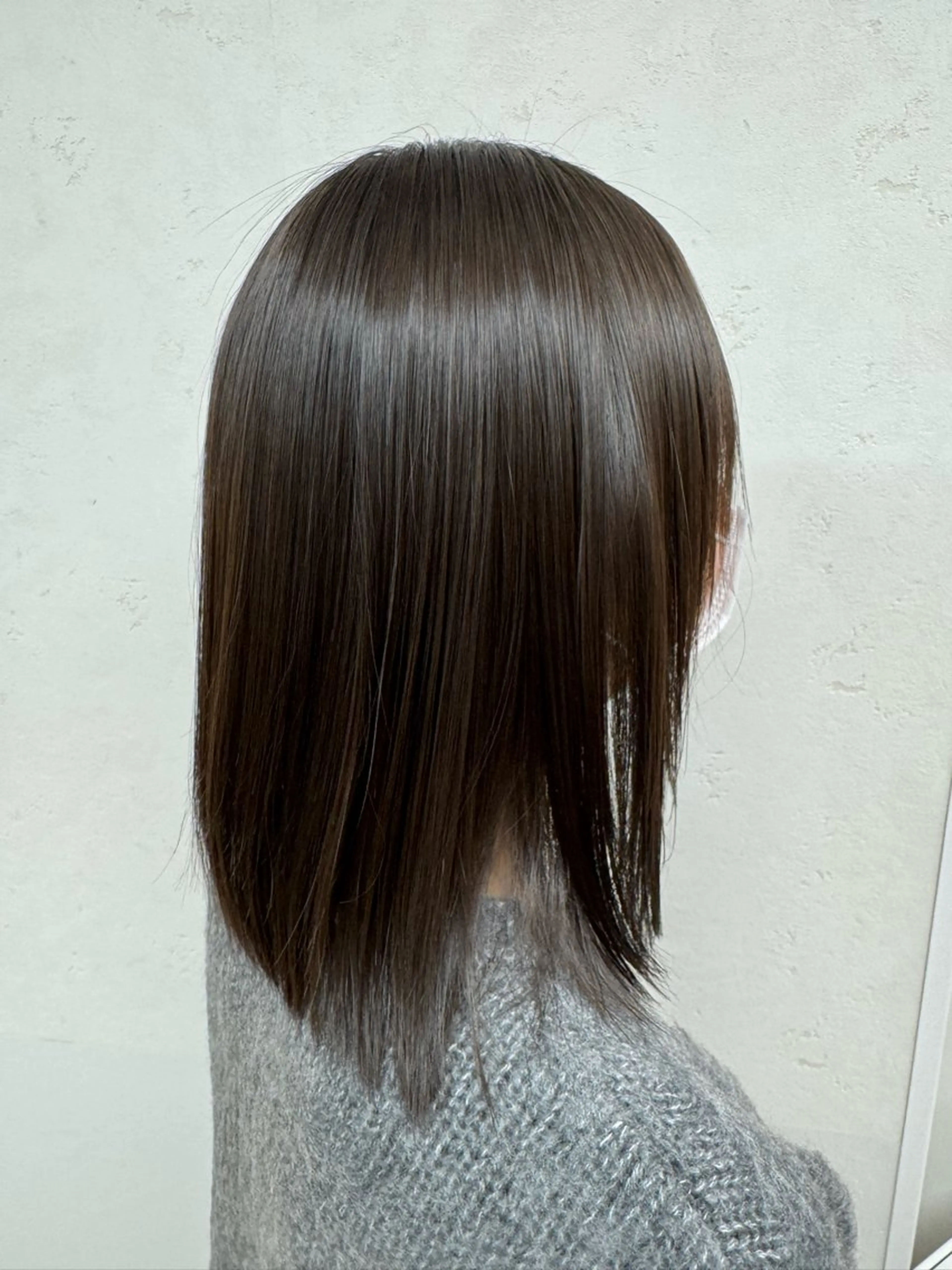 ミディアム カット 縮毛矯正 トリートメント パーマ/ハイトーン /吉田眞のヘアスタイル