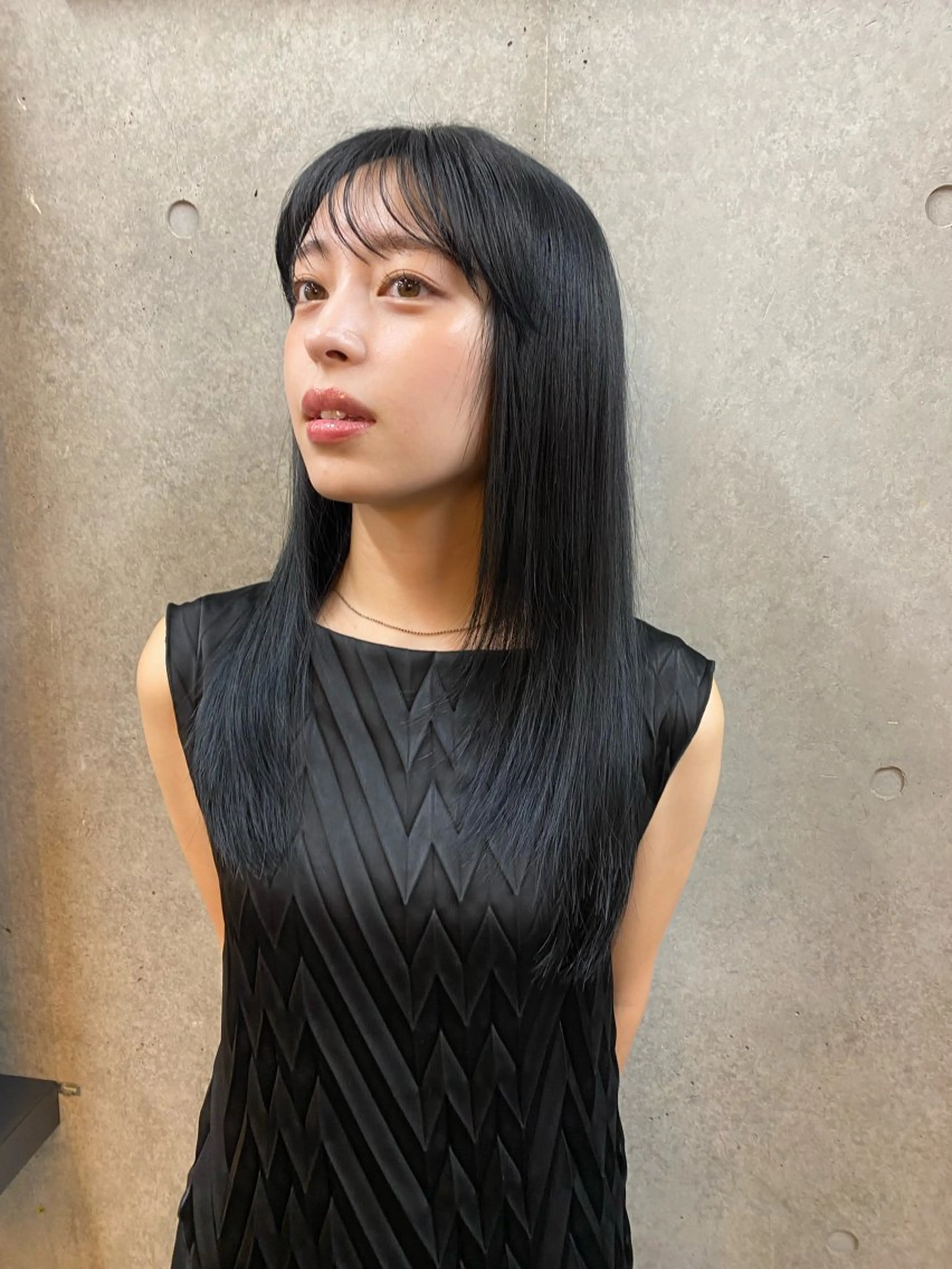 ロング ヘアカラー ハセガワ レナのヘアスタイル