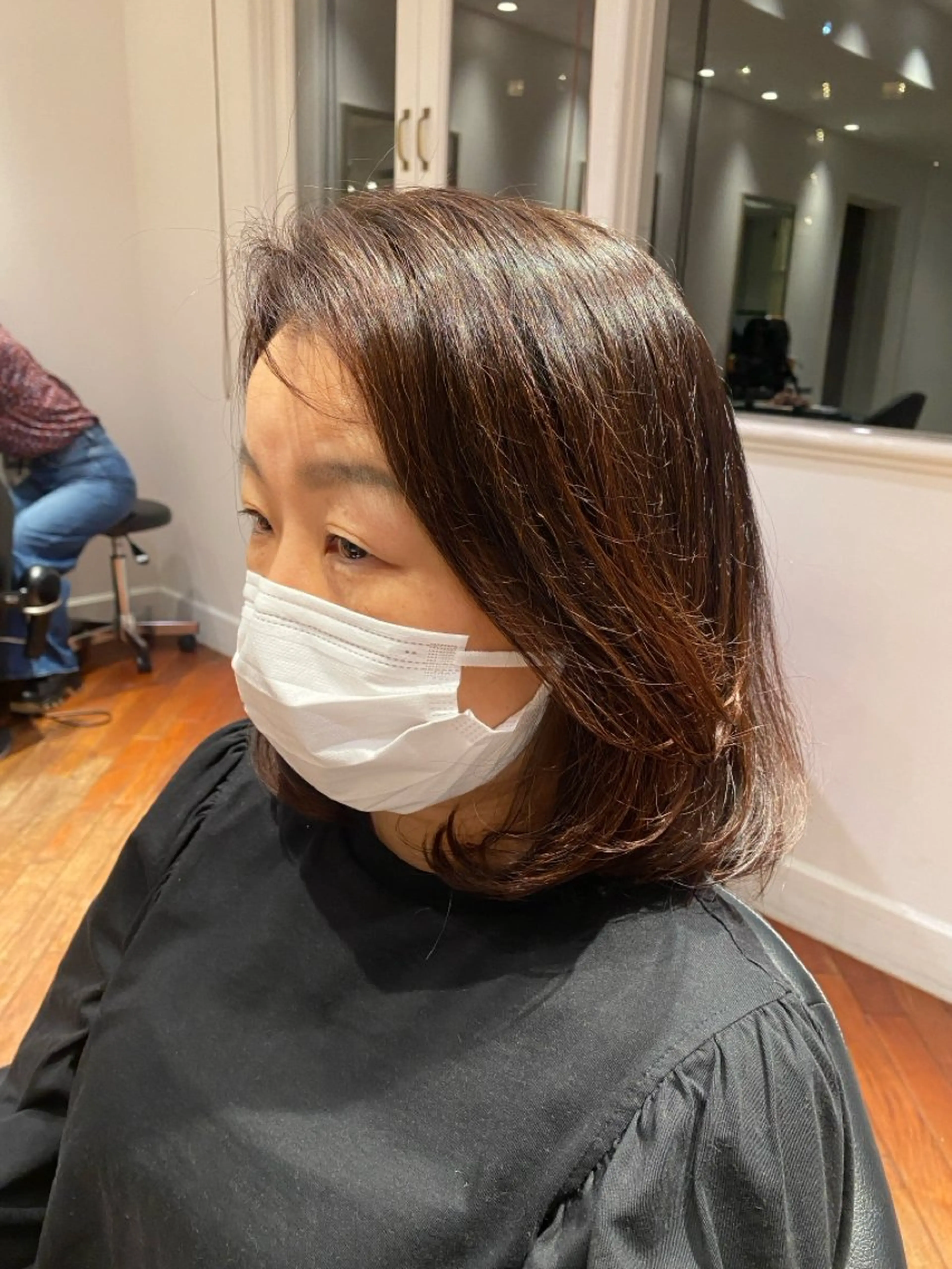 ミディアム ミディアムパーマ パーマ 🫧Miyu /ボブカット🫧のヘアスタイル