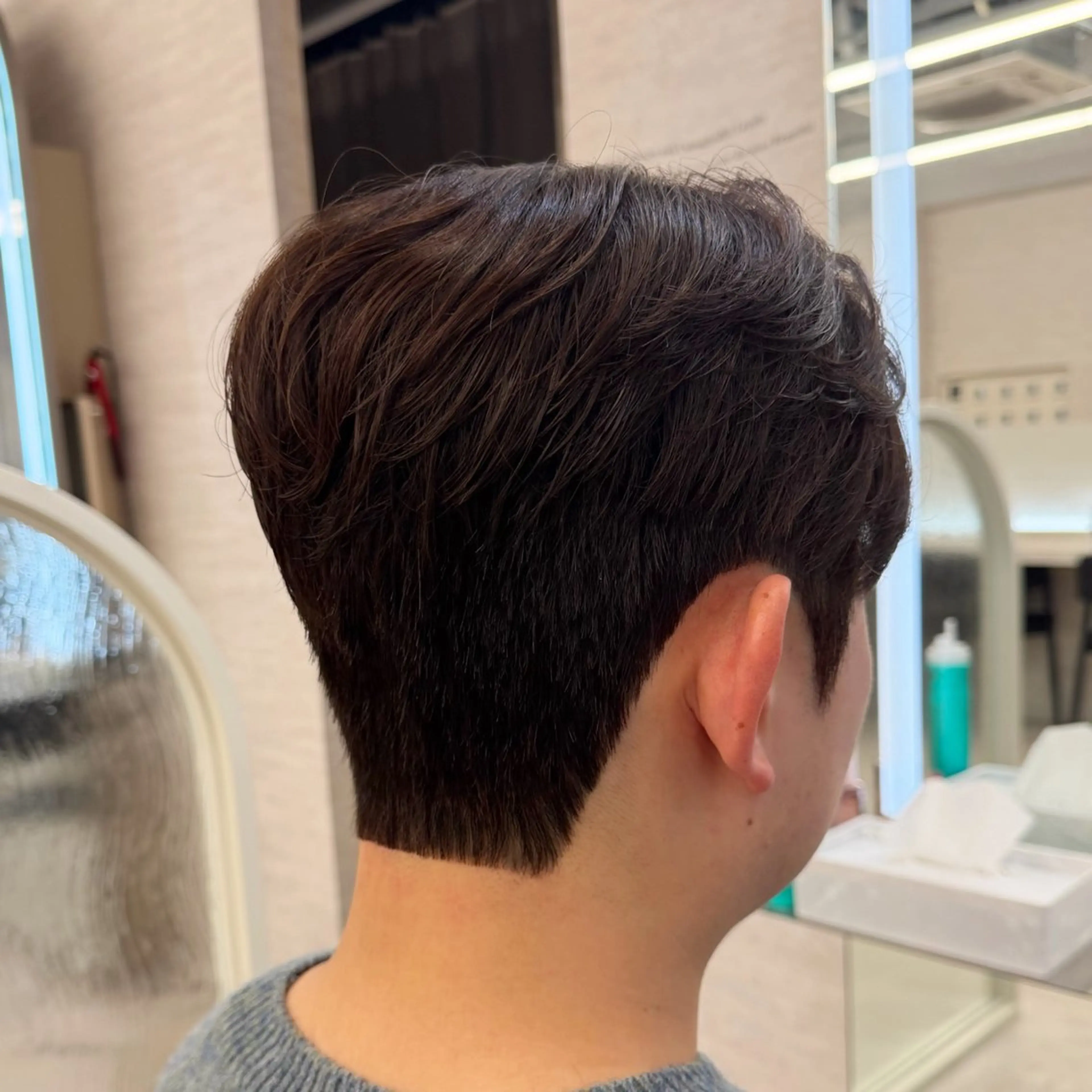 メンズ カット パーマ 韓国式ダウンパーマ 🇰🇷櫻井健のヘアスタイル