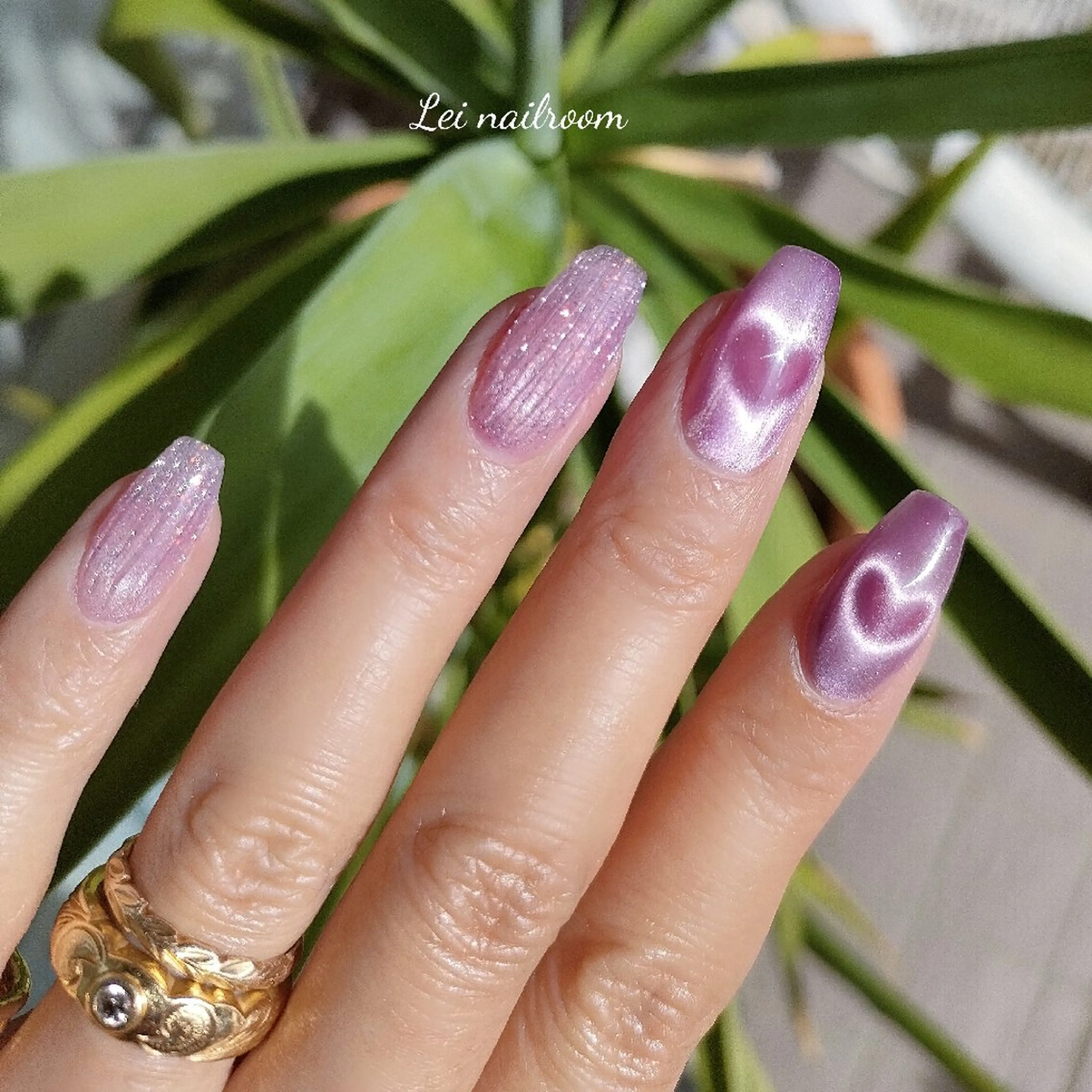 ネイル フラッシュネイル ハート lei🌼 nailroomのネイルデザイン