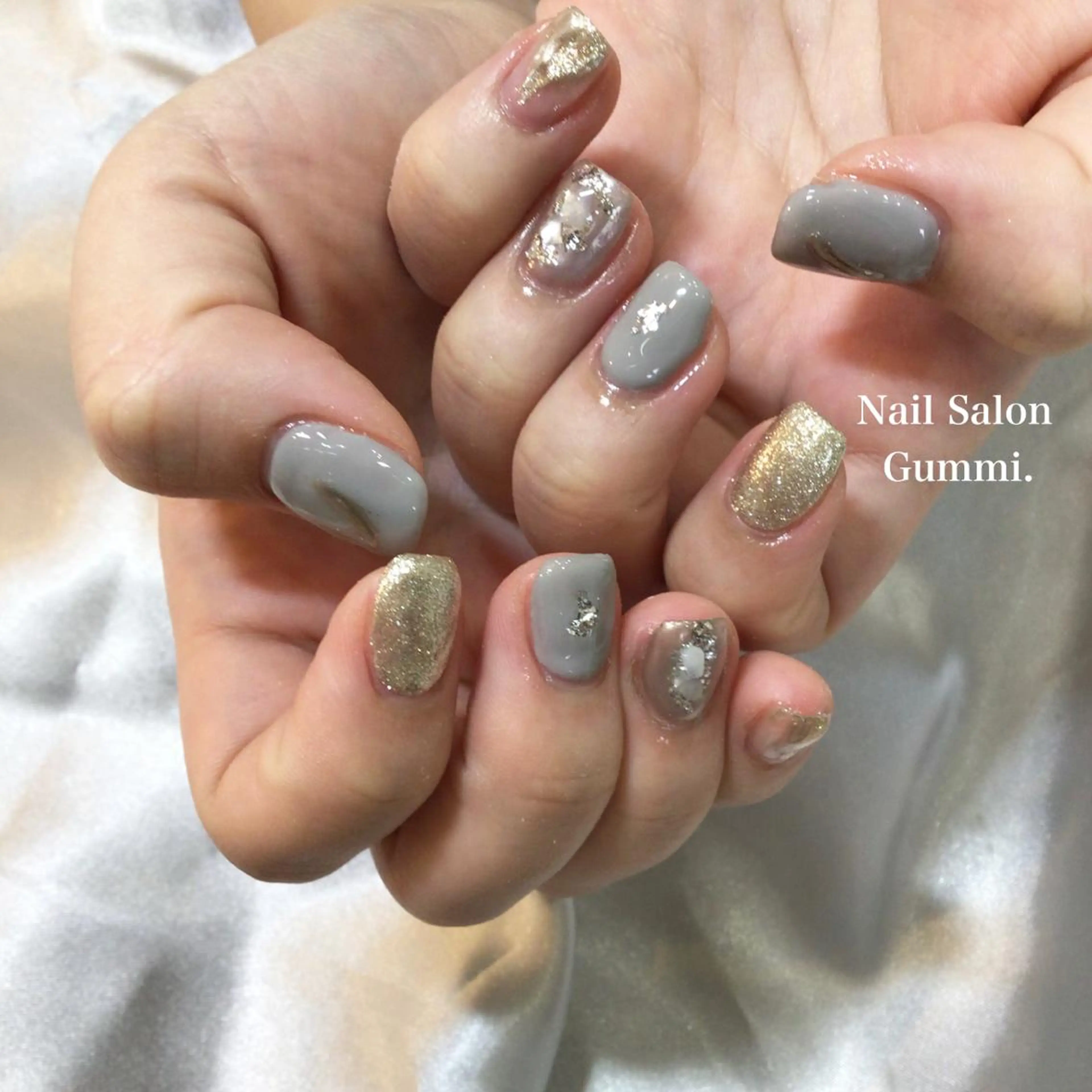 ネイル キラキラネイル 韓国ネイル ラメ(グリッター) ミラーネイル ニュアンスネイル Nail Salon Gummi.のネイルデザイン