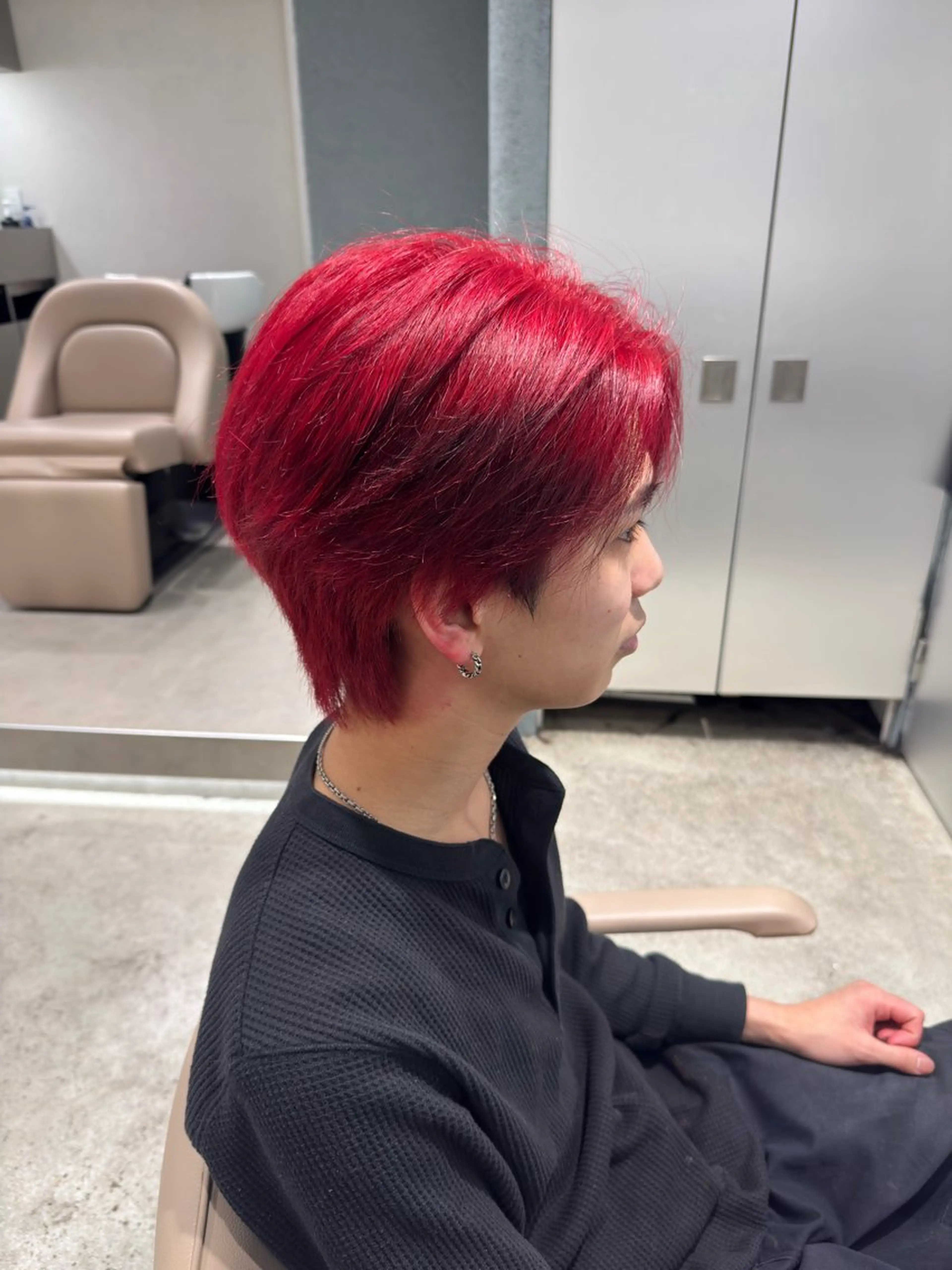 カラー メンズ ヘアカラー 立川/レイヤー/ 複雑履歴/ 西川翔真のヘアスタイル