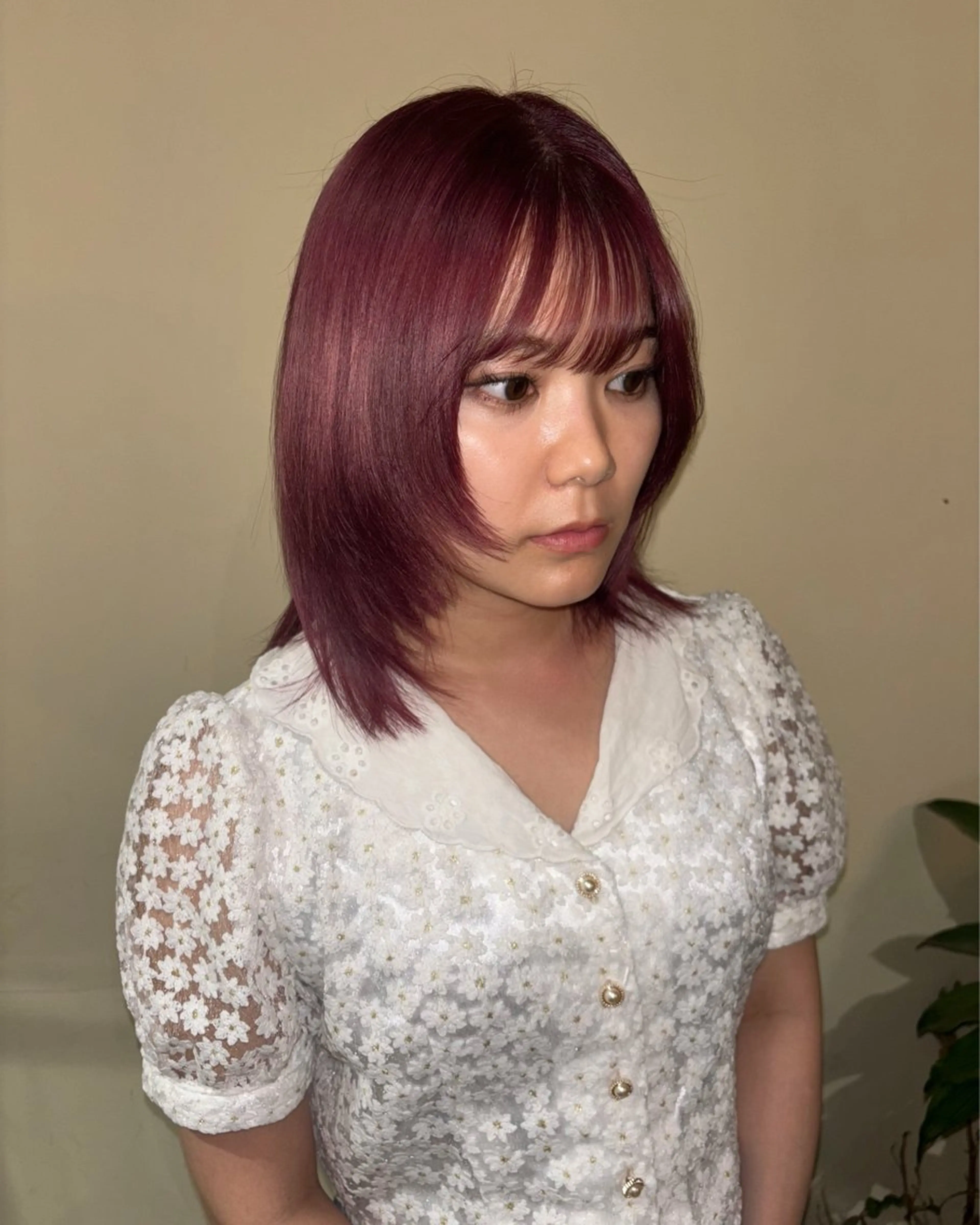 ミディアム ブリーチ/エクステ はしもと そな🫧のヘアスタイル