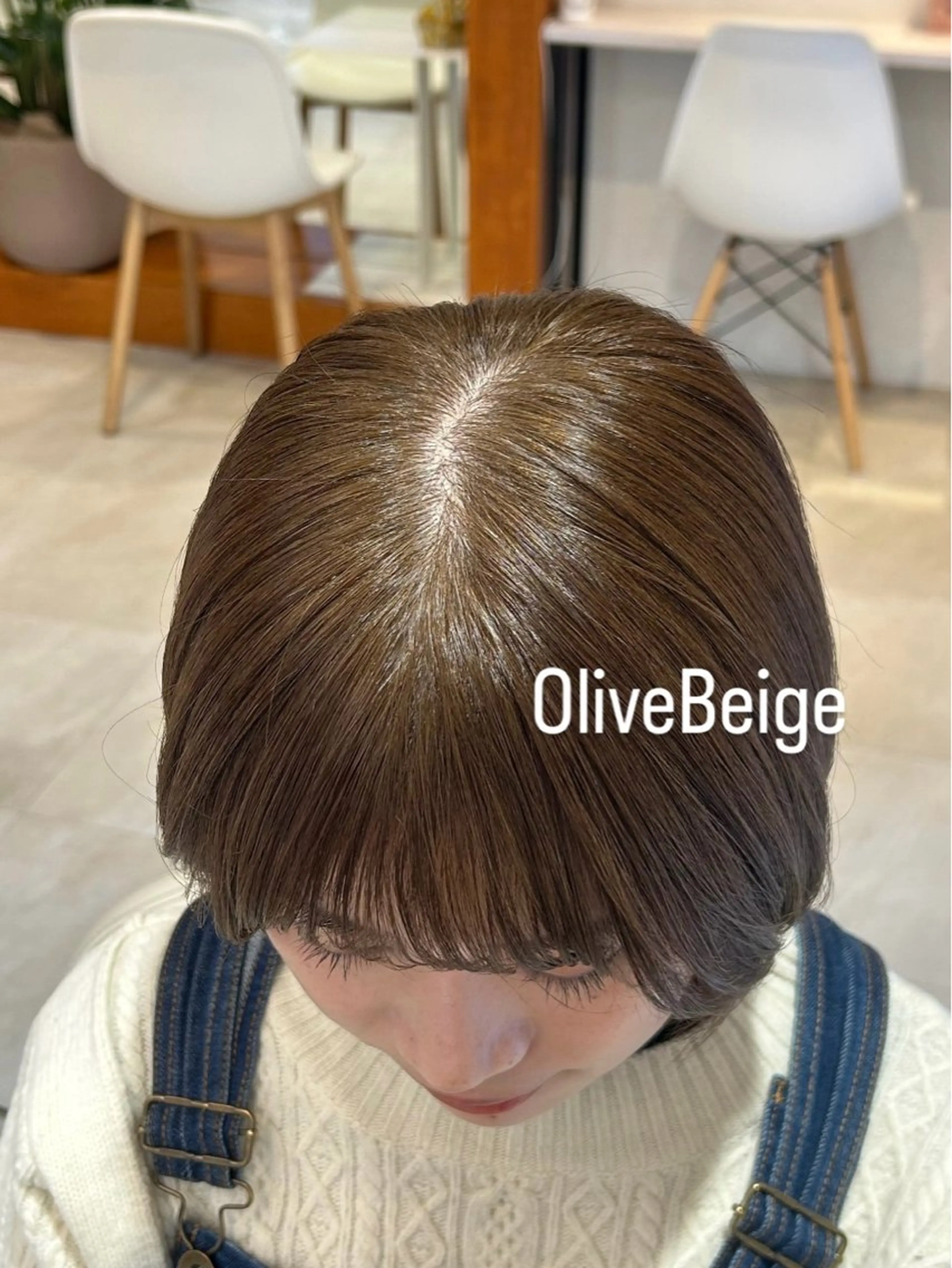 カラー ベージュカラー 透明感カラー オリーブベージュ ヘアカラー ユナ/暖色カラー🧡 /表参道のヘアスタイル