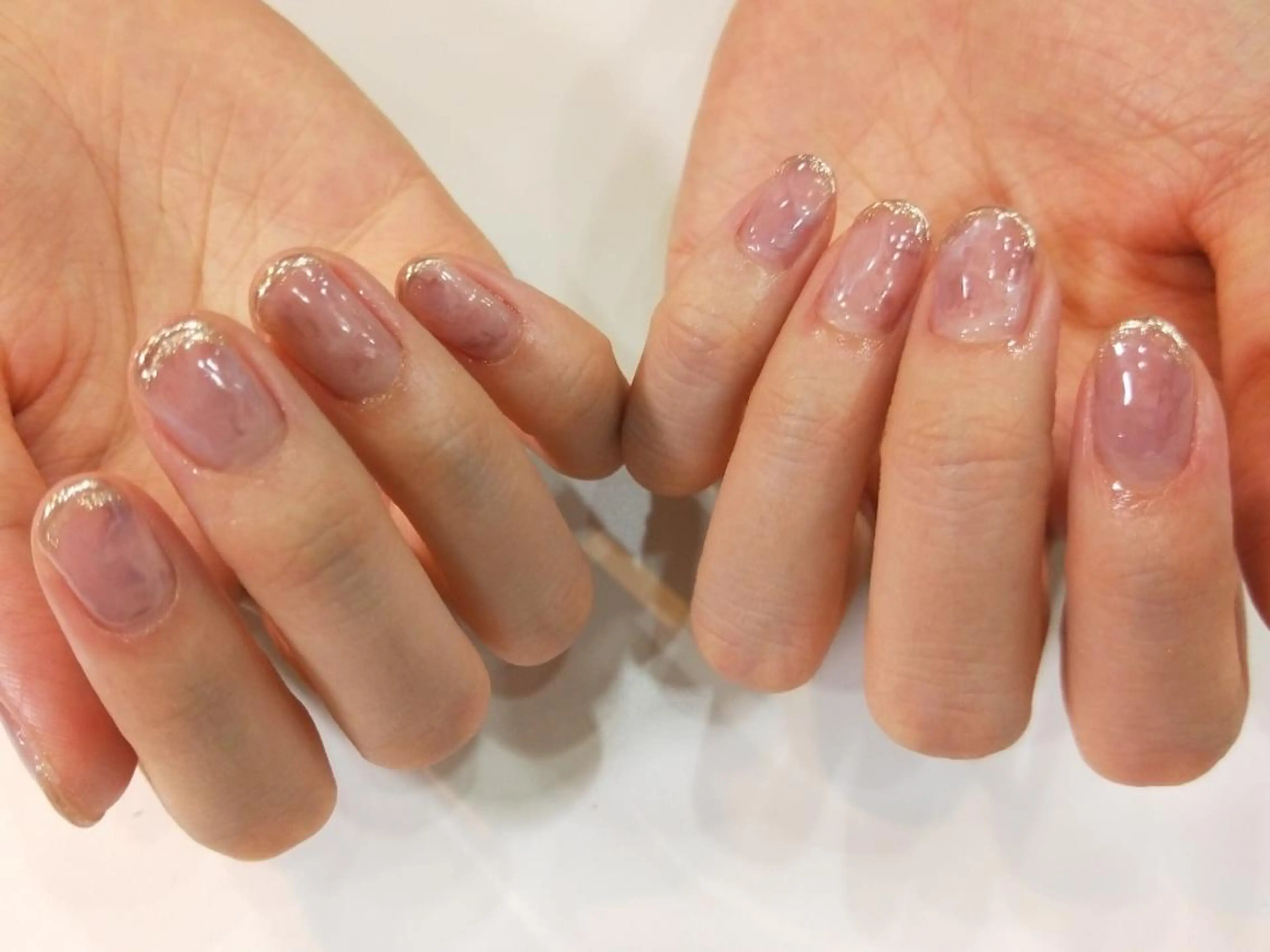 ネイル ハンドネイル ハンドケア R'well所属・はばすみれ🎀ﾈｲﾙ 光ﾌｪｲｼｬﾙ ﾍｱのネイルデザイン