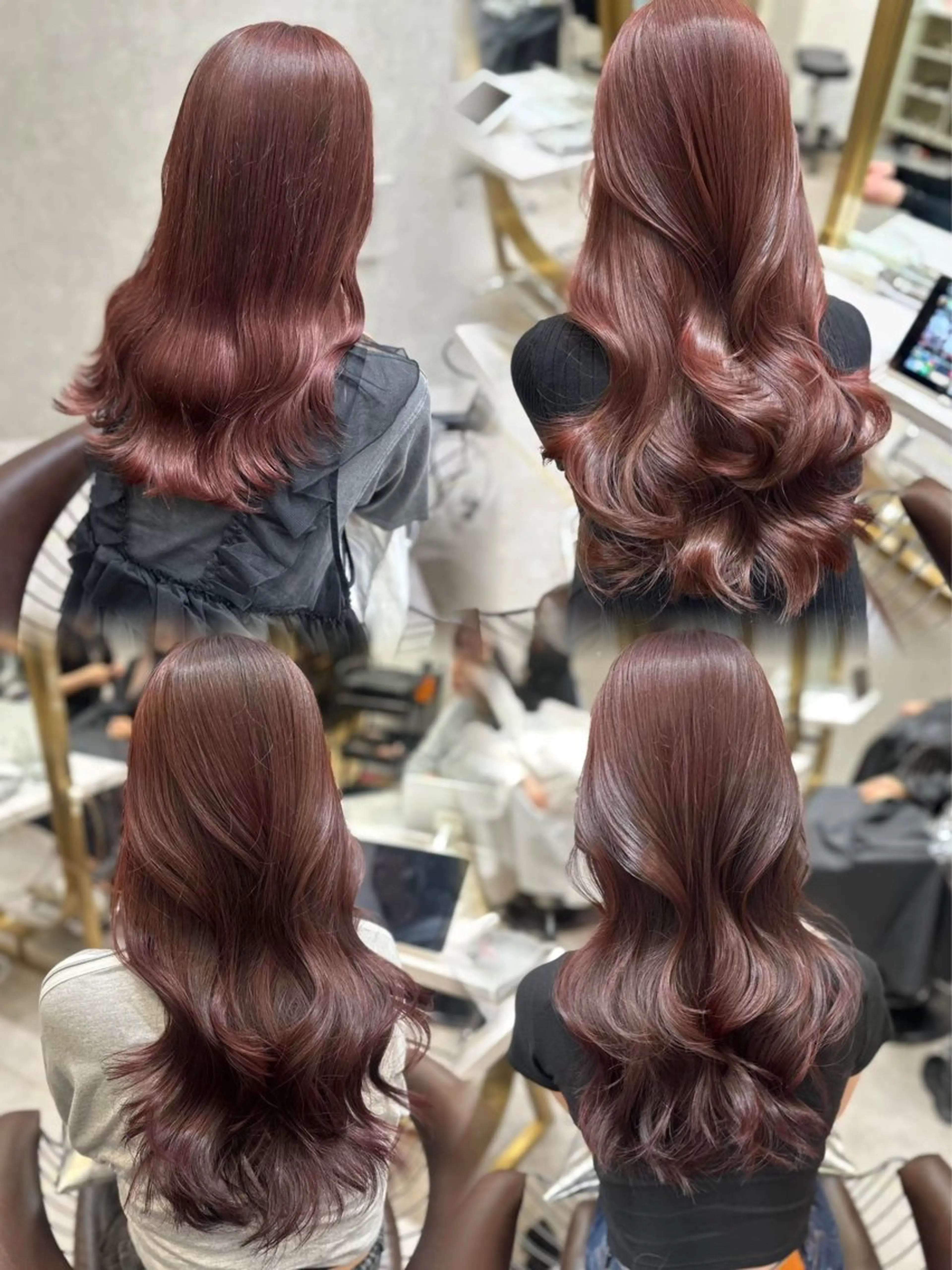 ロング カラー 髪質改善 レイヤーカット 縮毛矯正 【博多髪質改善】 吉村　清志のヘアスタイル