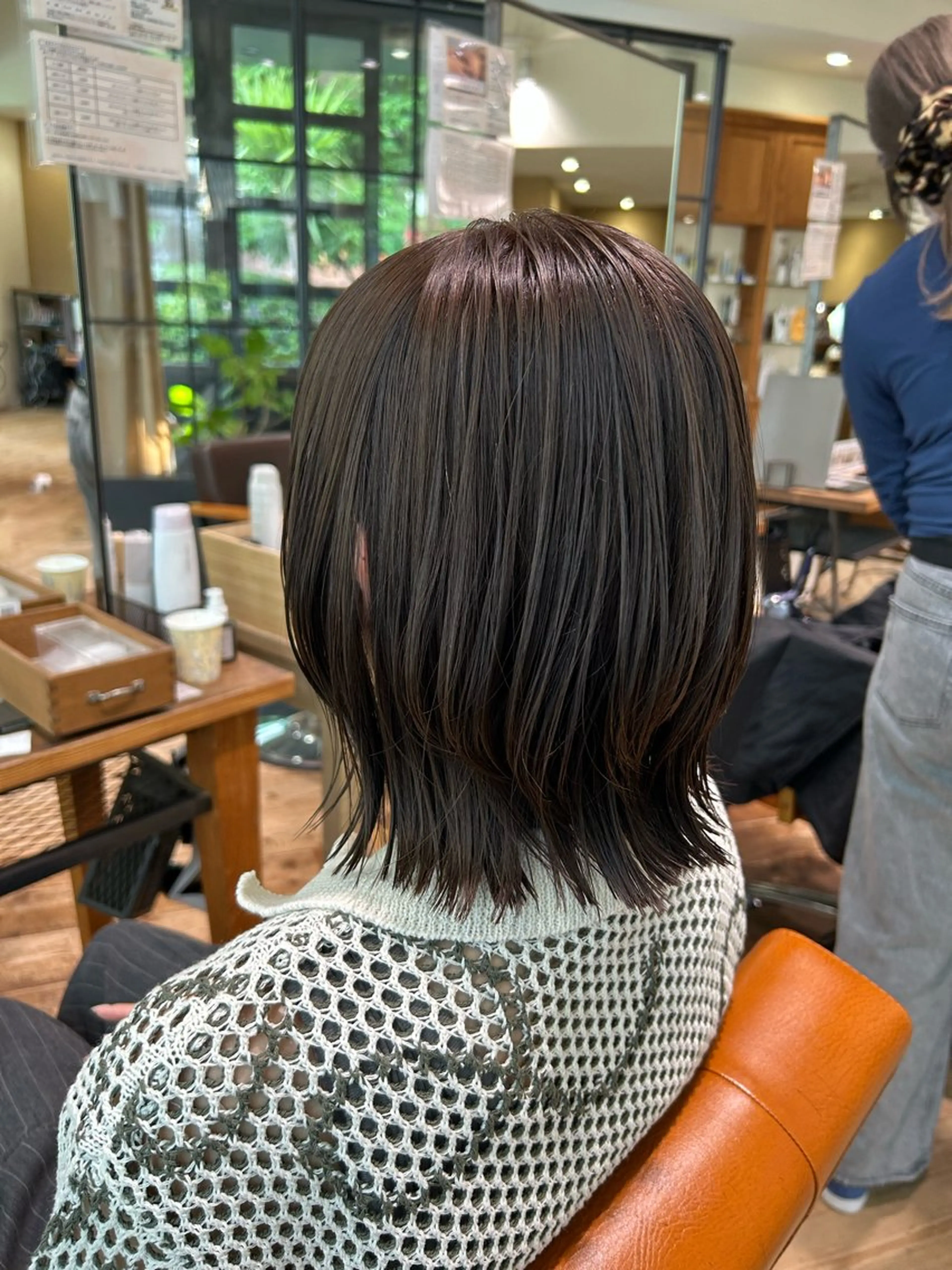 ミディアム ボブ くびれヘア カット nana/ボブ/ レイヤー/梅田のヘアスタイル