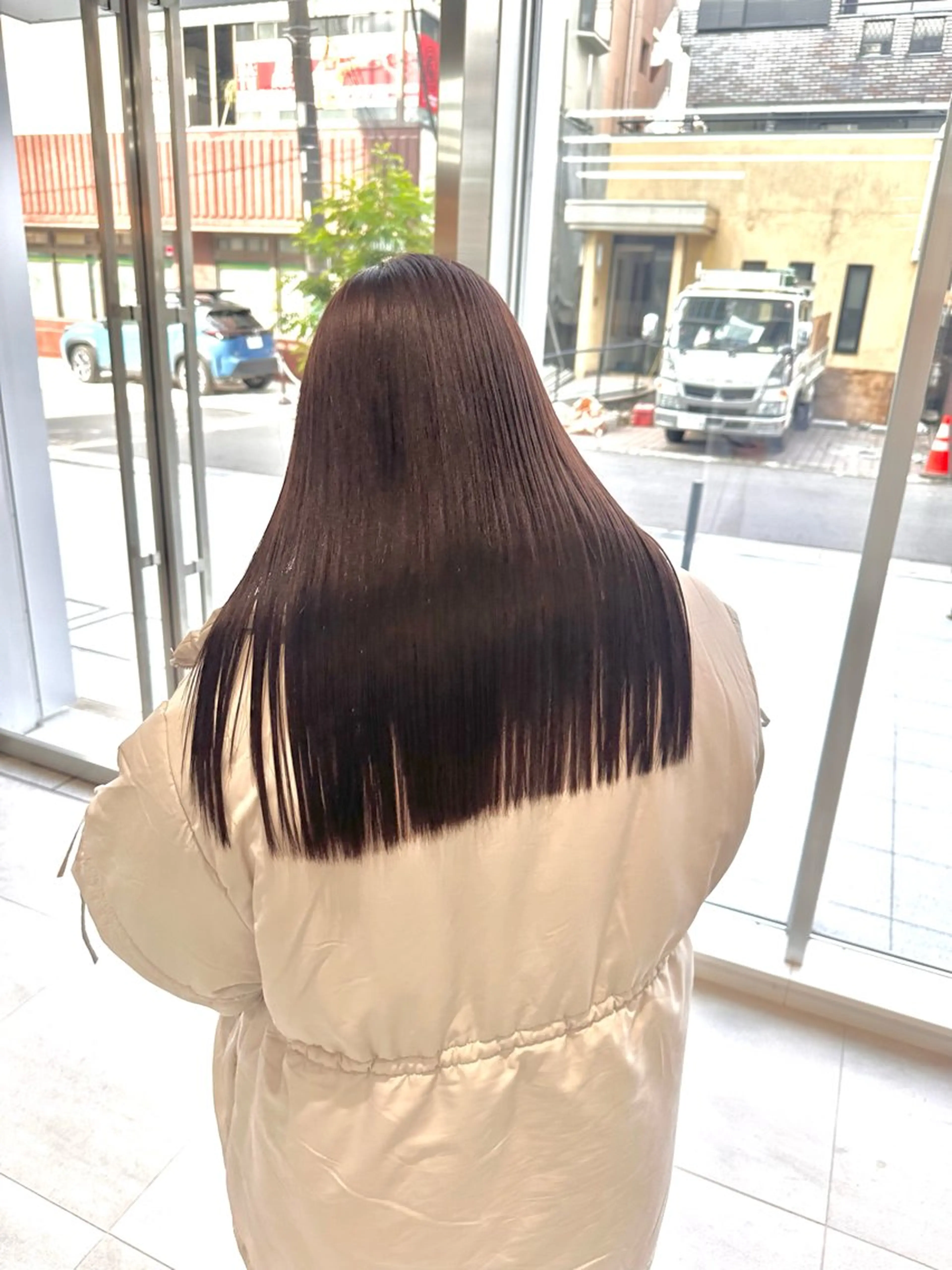 ロング カラー 髪質改善 トリートメント 染谷 遥花のヘアスタイル