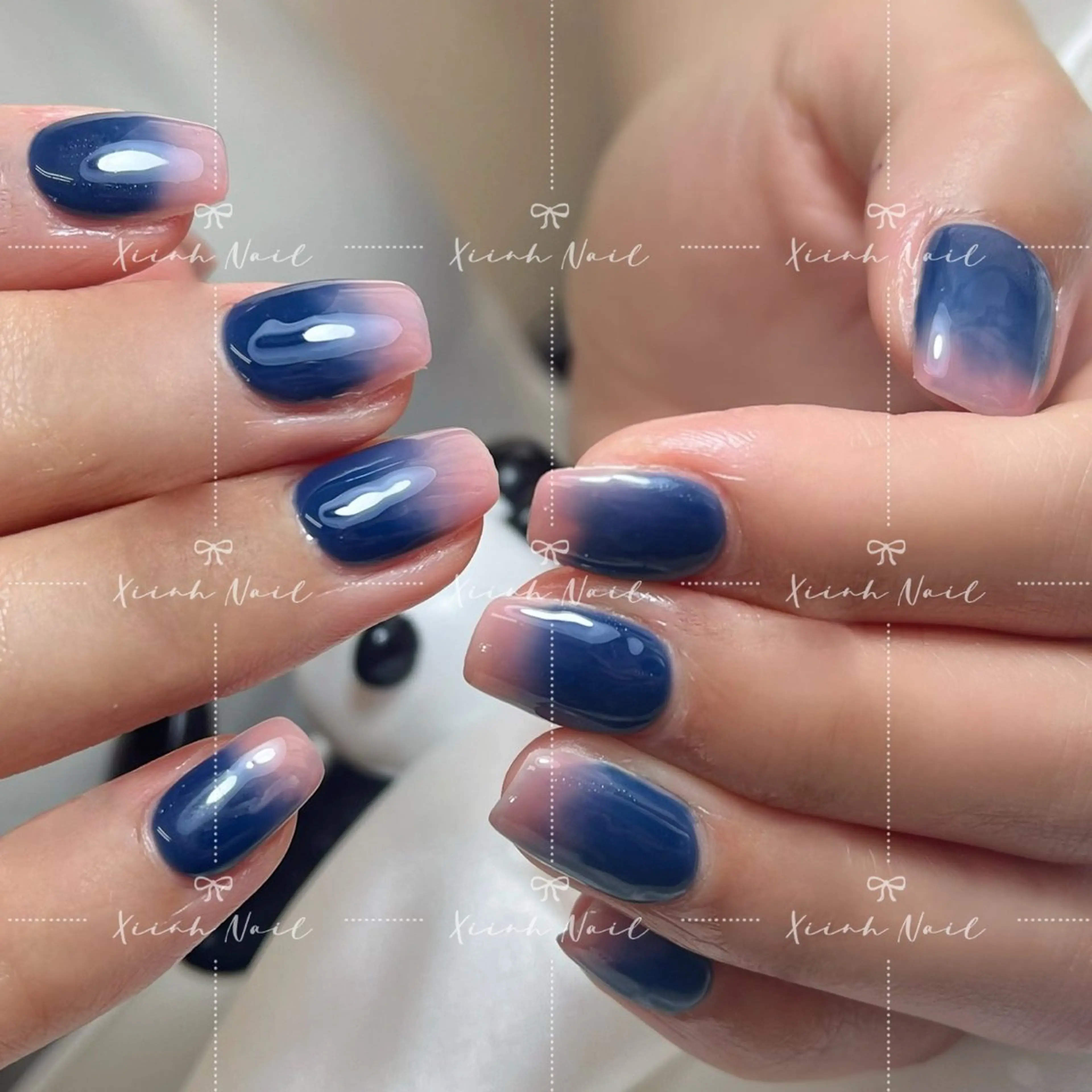 ネイル チークネイル 桜ネイル 長さ出し フットネイル ジェルネイル ハンドネイル XIINH NAIL SALONのネイルデザイン