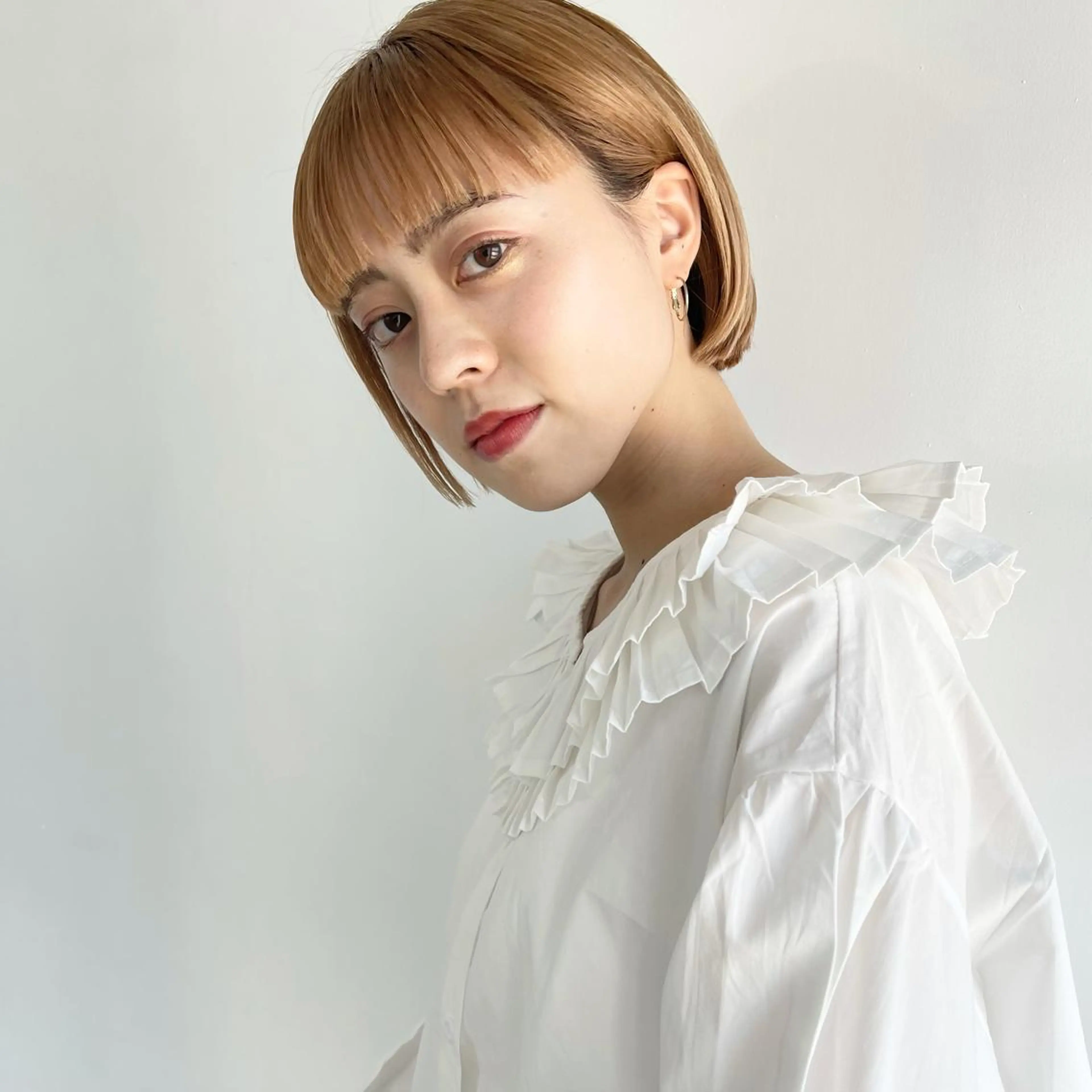 ショート カラー 切りっぱなしボブ ワンレンボブ ショートボブ ボブ ショートヘア 無料モデル募集中🍃 ANDYのヘアスタイル