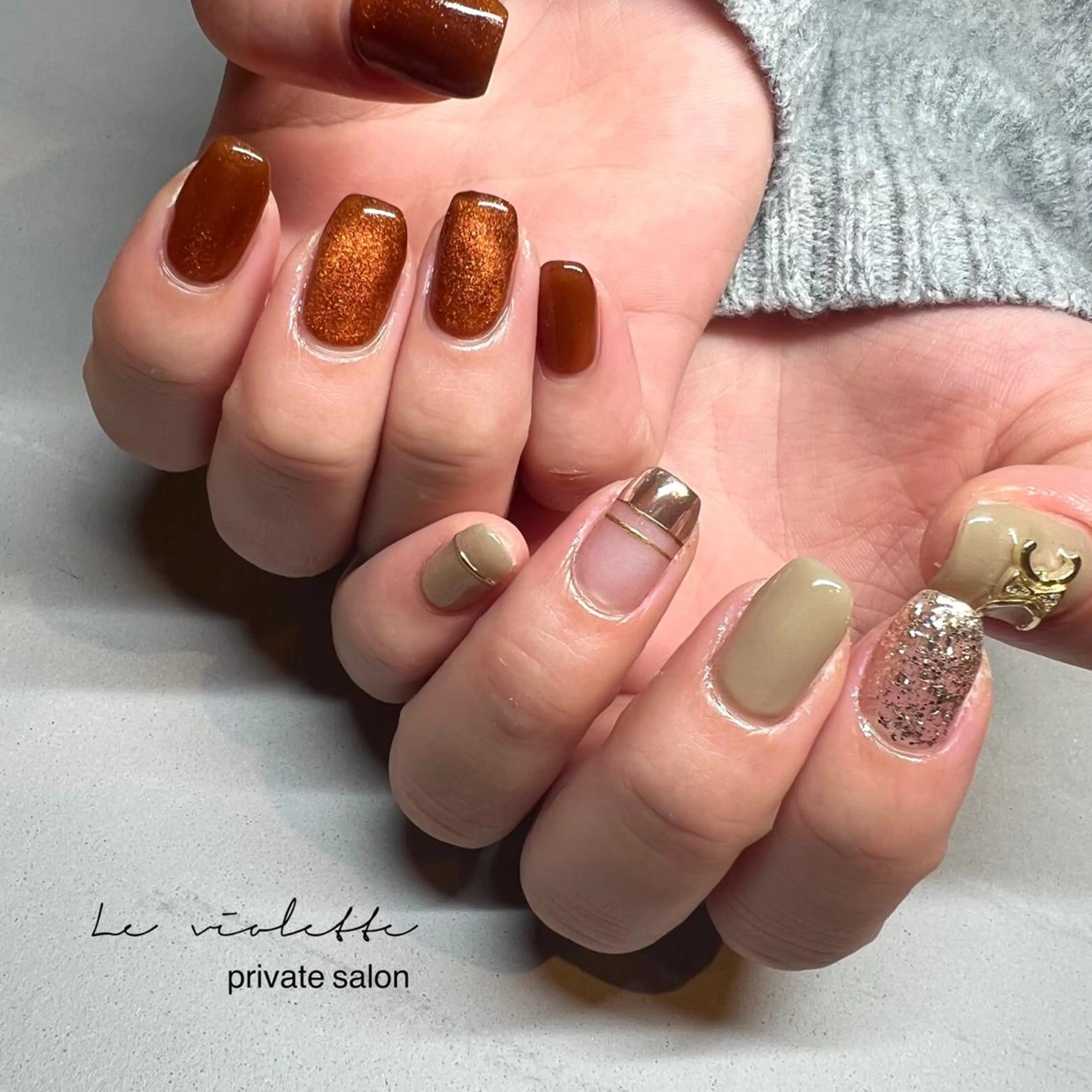 ネイル ハンドネイル le violette所属・le violetteのネイルデザイン