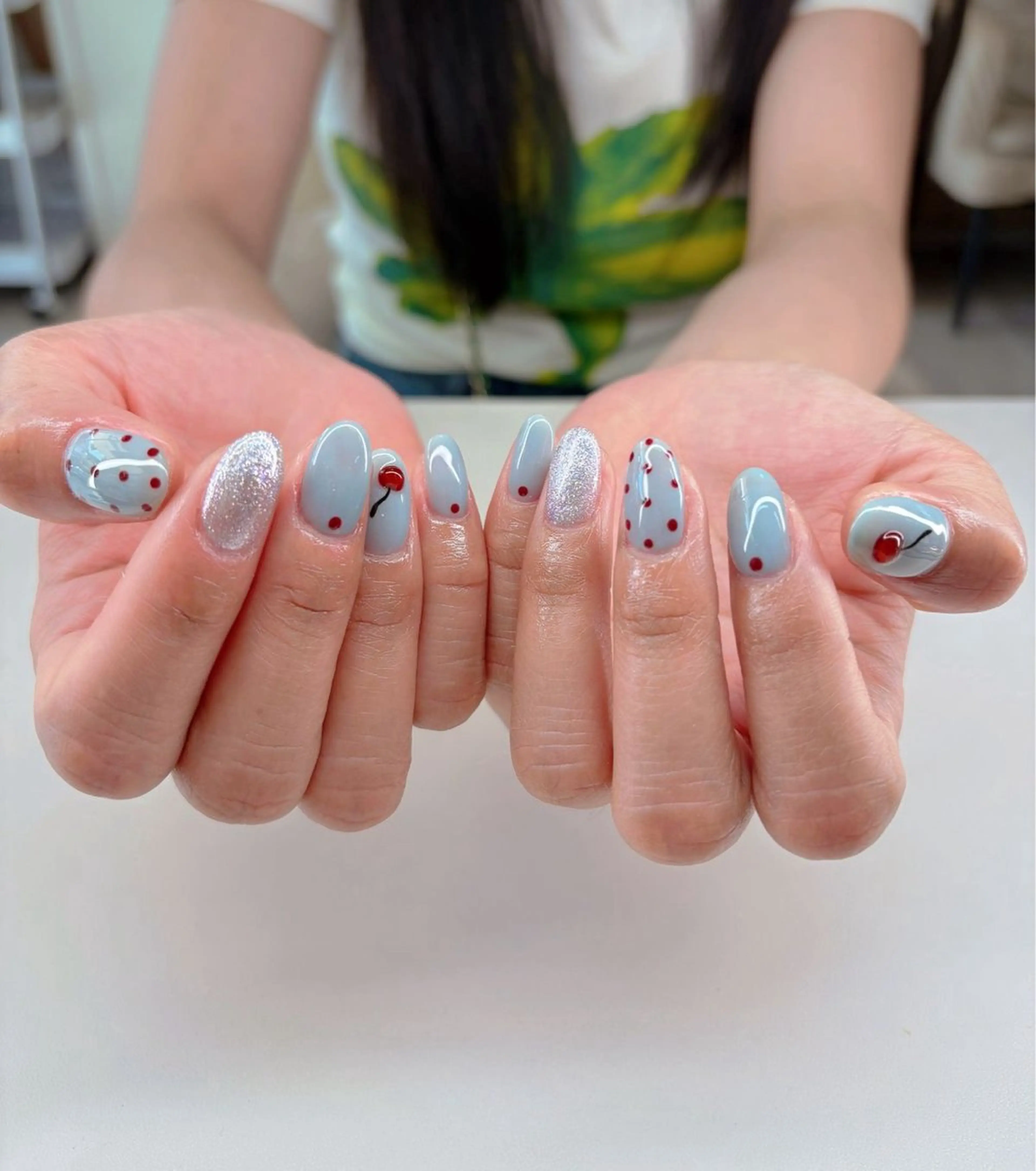 ネイル 韓国ネイル 持ち込み ニュアンスネイル ネイルチップ 冬ネイル RINN ANA.CHUOのネイルデザイン