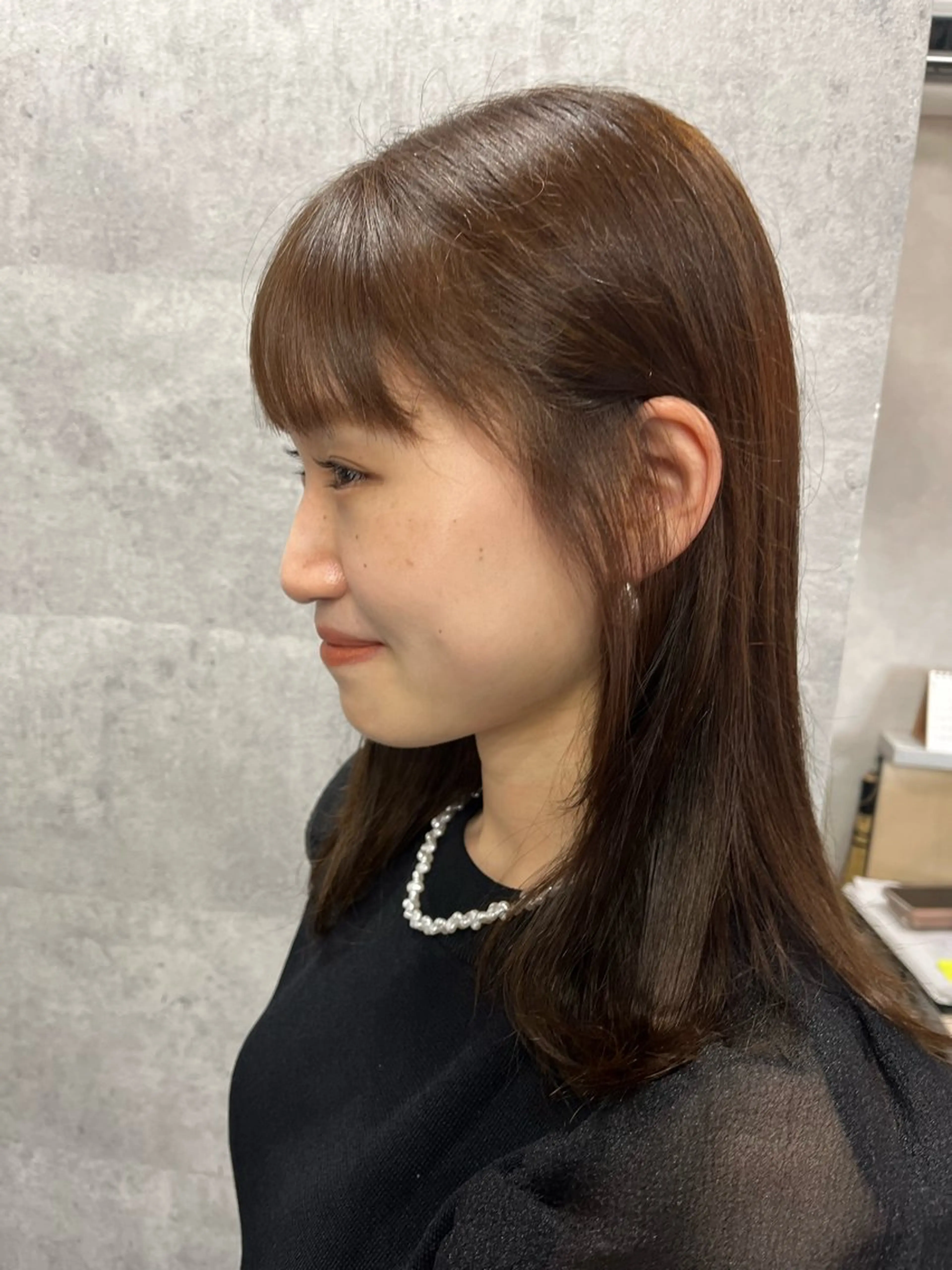 ミディアム ヤマモト ヒロミのヘアスタイル