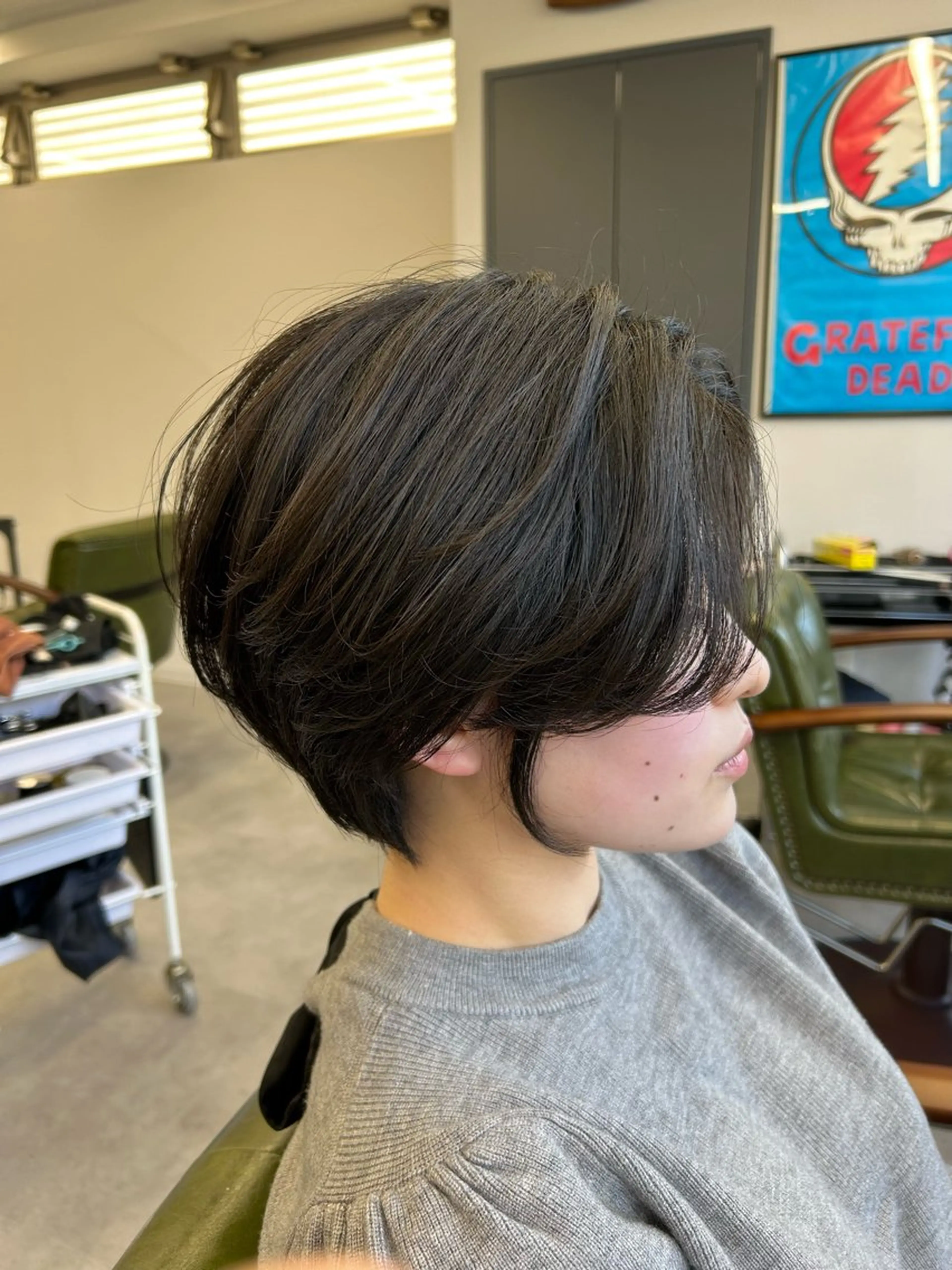 ショート 丸みショート ショートヘア カット トリートメント SHAFT Ieiriのヘアスタイル