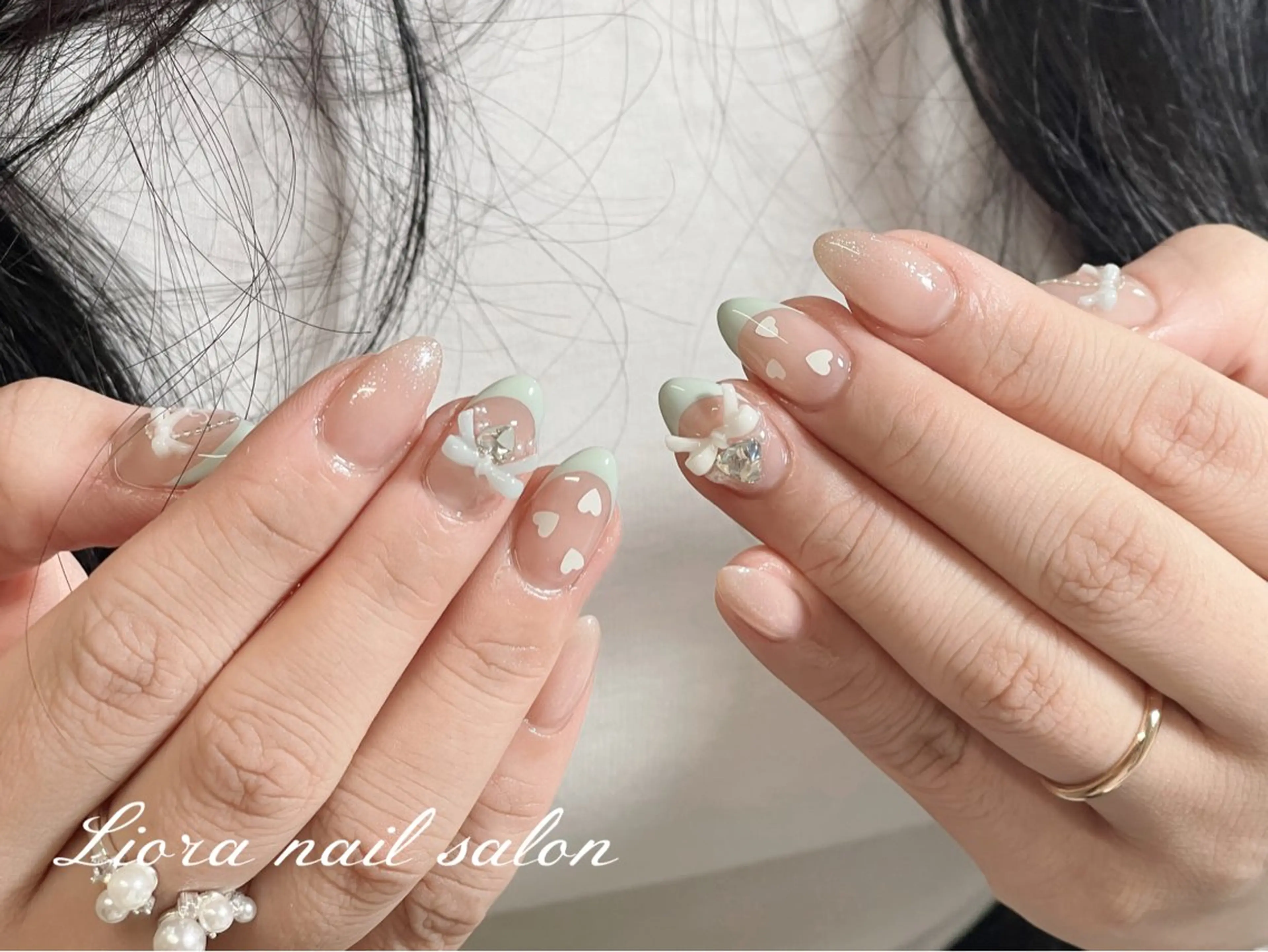 ネイル チークネイル フットネイル フレンチネイル ジェルネイル ガーリー ハンドネイル Liora nail スカルプ専門店のネイルデザイン