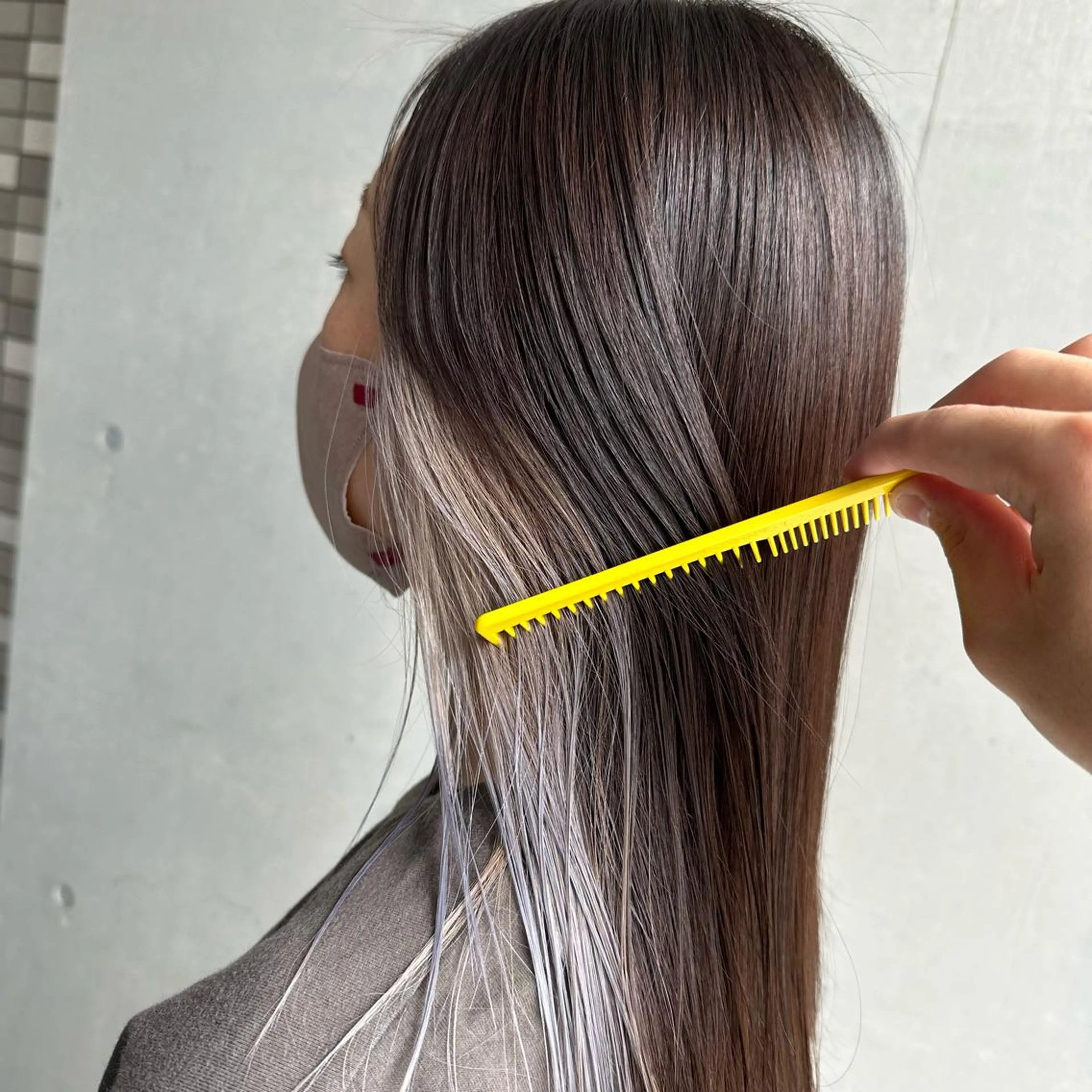 ミディアム カラー インナーカラー ヘアカラー 大人女性の艶カット カラー/菊池柊真🌟のヘアスタイル