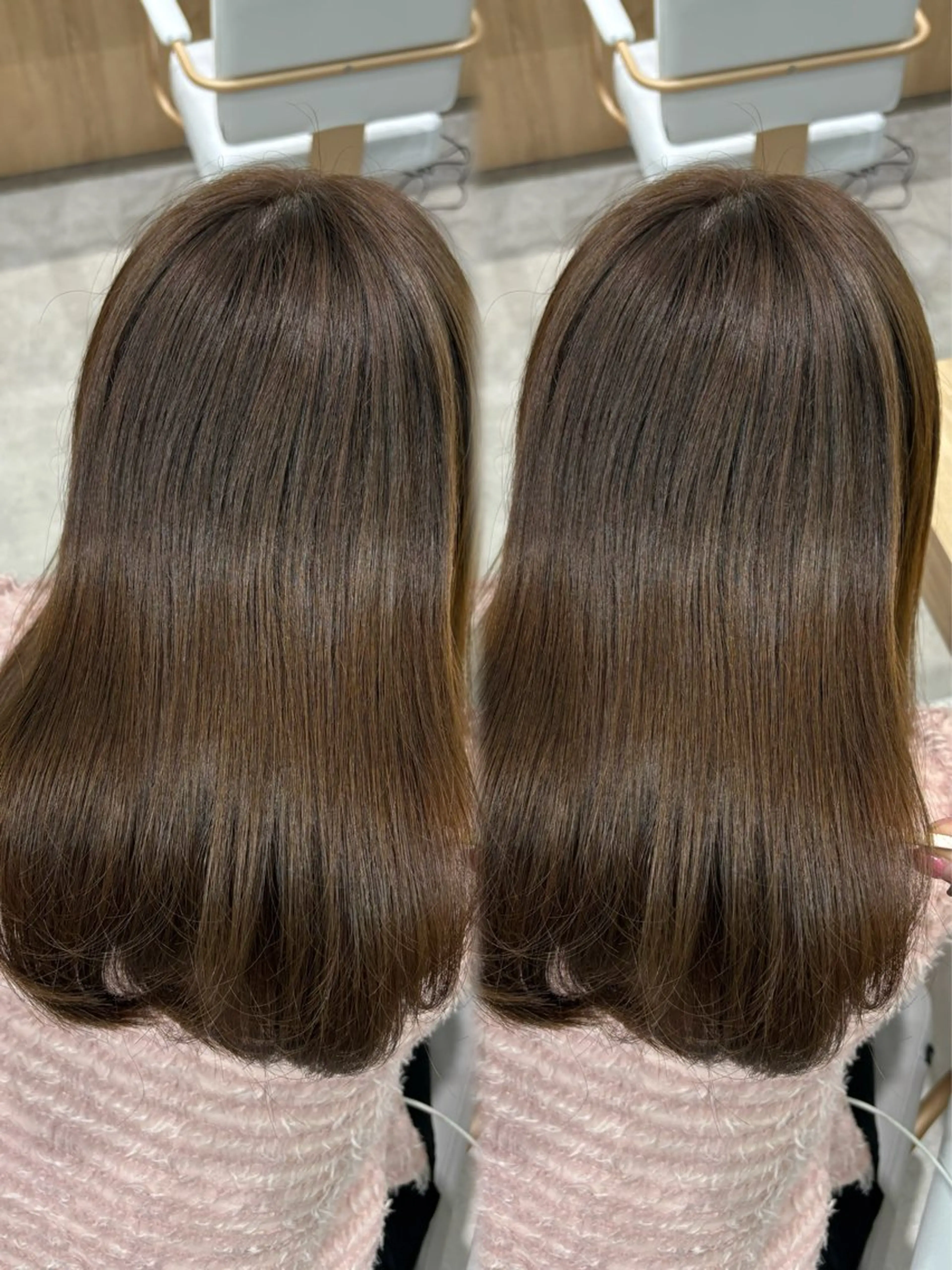 セミロング カラー 22日まで受付/ ケアカラー🍓KAEのヘアスタイル